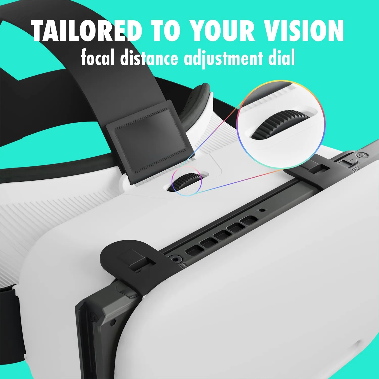 Orzly VR Headset per Nintendo Switch e Switch OLED, lenti regolabili, Bianco - immagine 4