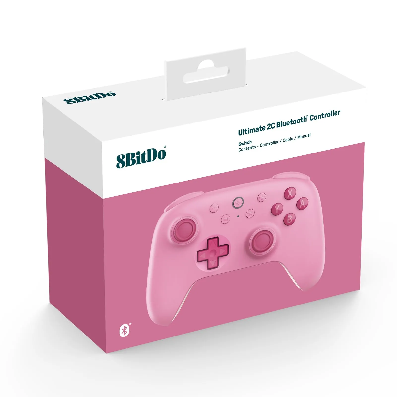 8BitDo Ultimate 2C Bluetooth Controller for Switch, Hall Effect Joysticks (Pink) - immagine 5