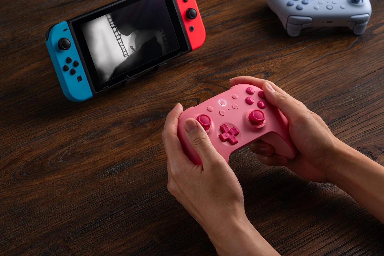 8BitDo Ultimate 2C Bluetooth Controller for Switch, Hall Effect Joysticks (Pink) - immagine 6