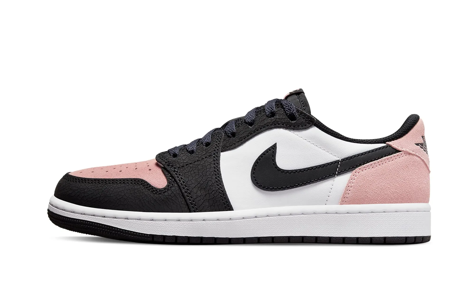 Nike Air Jordan 1 Mid Donna Corallo Nero Bianco Sbiancato Gre, 43 EU - immagine 1