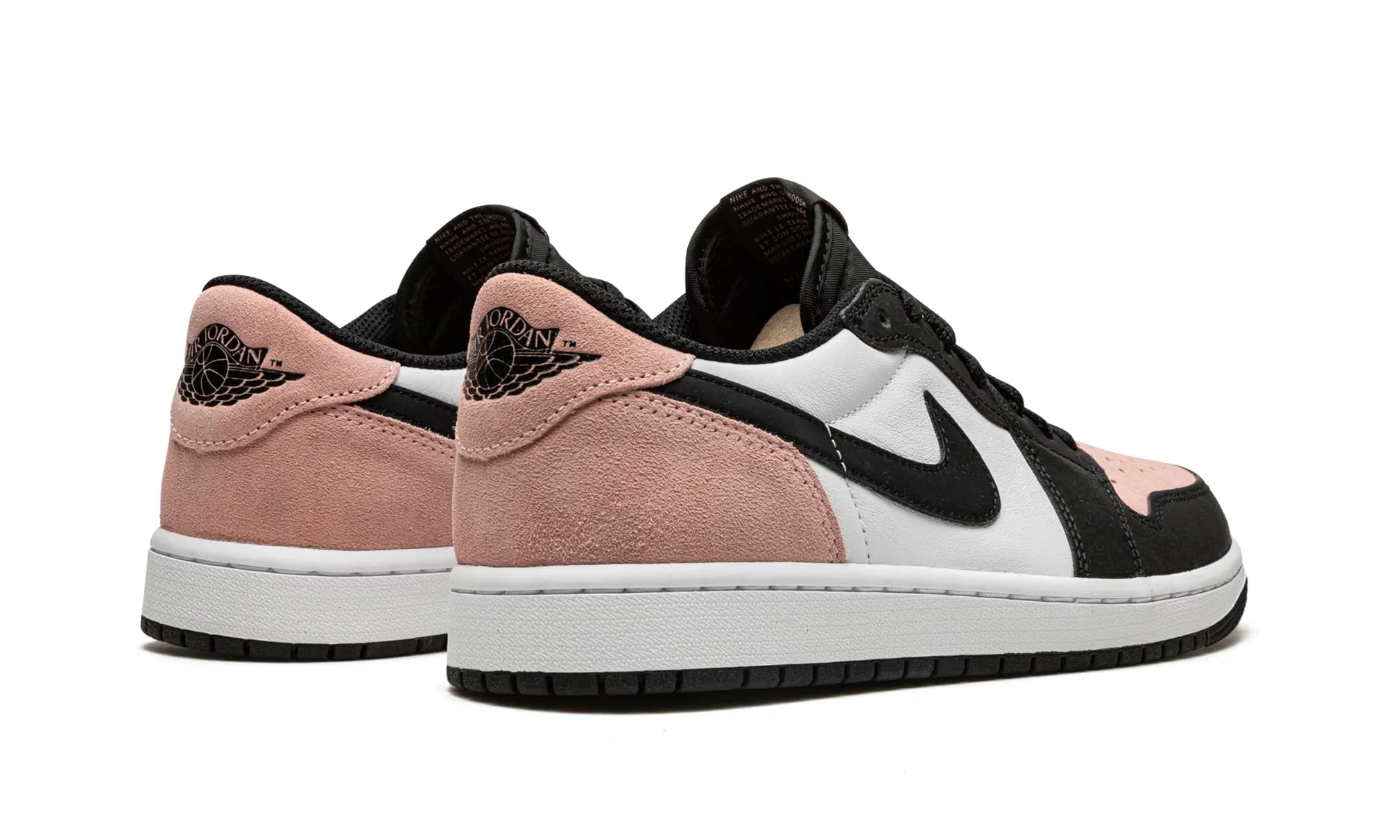 Nike Air Jordan 1 Mid Donna Corallo Nero Bianco Sbiancato Gre, 43 EU - immagine 4