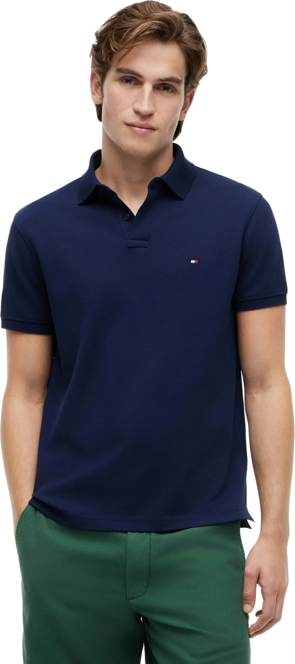 Tommy Hilfiger 1985 Regular Fit Polo Shirt Men, Carbon Navy, S - immagine 1