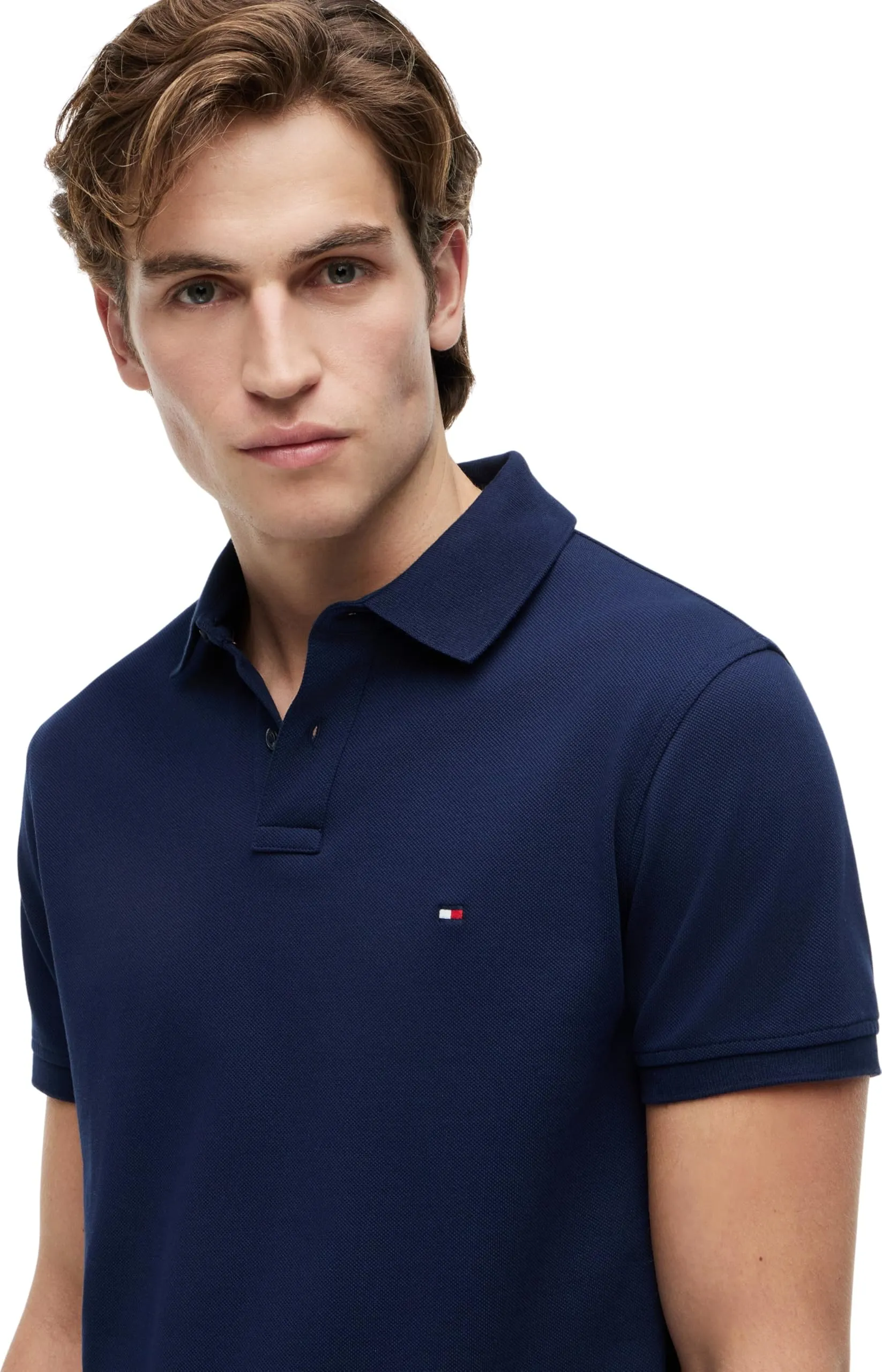 Tommy Hilfiger 1985 Regular Fit Polo Shirt Men, Carbon Navy, S - immagine 3