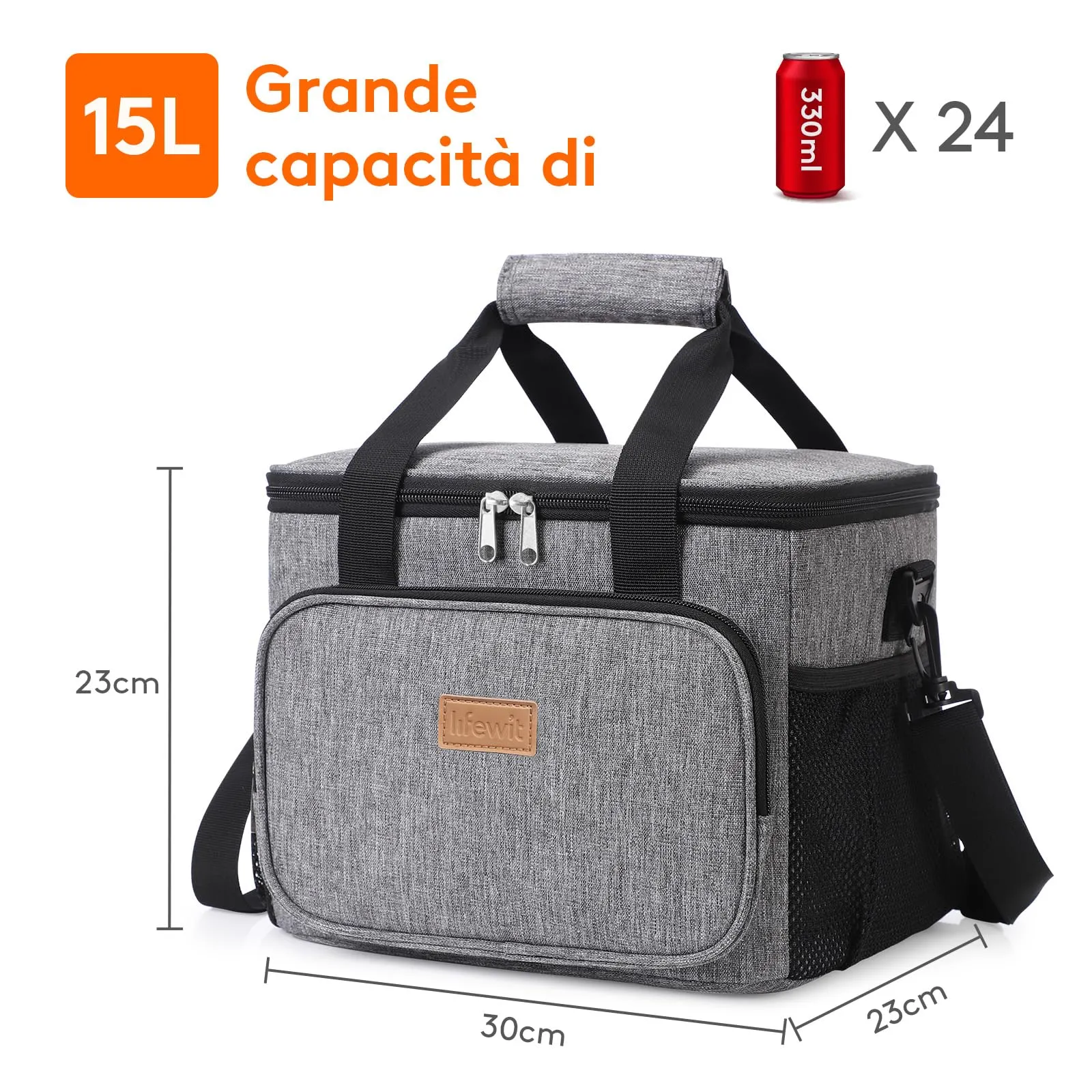 Lifewit Borsa Termica Porta Pranzo 15L - immagine 3