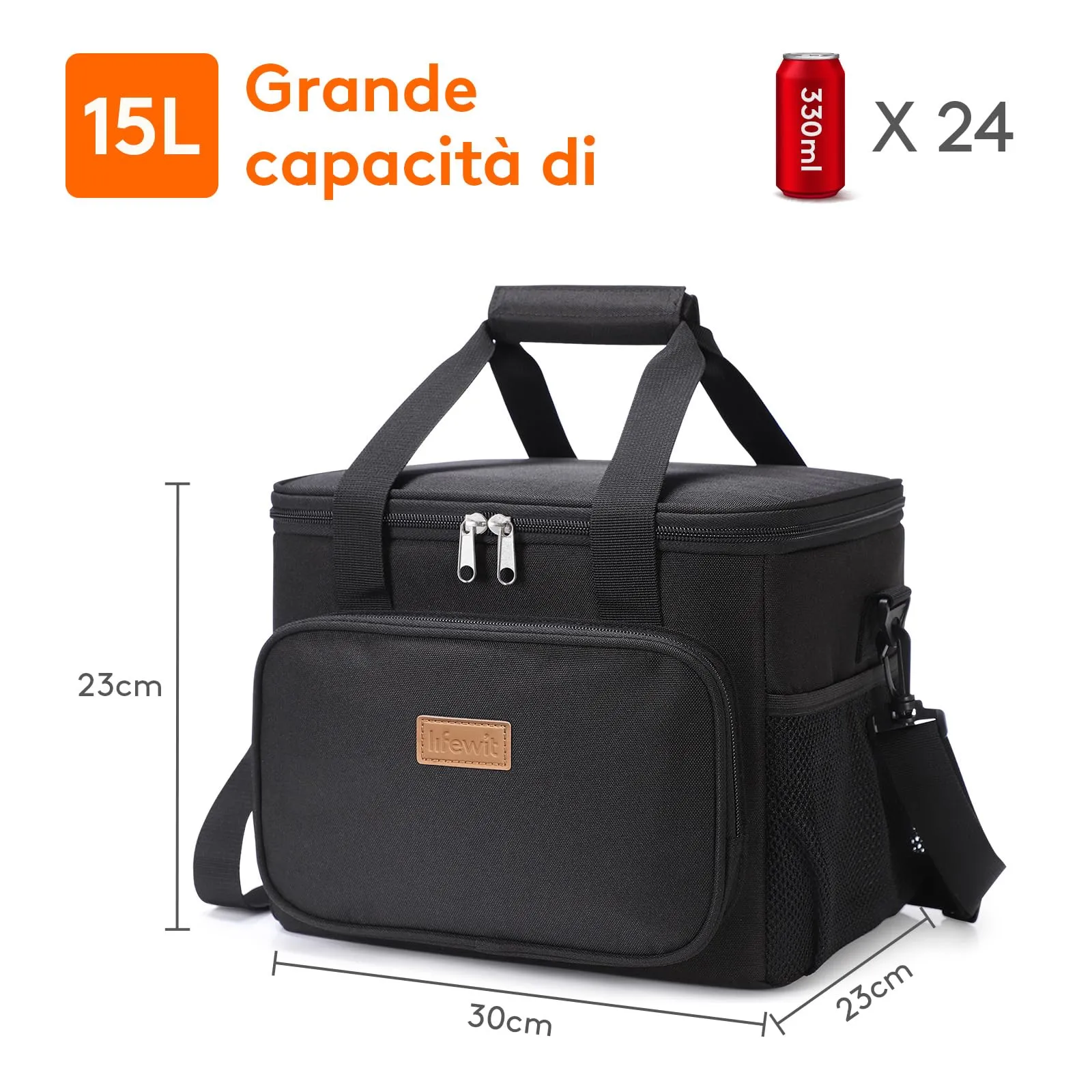 Lifewit Borsa Termica Porta Pranzo 15L - immagine 3