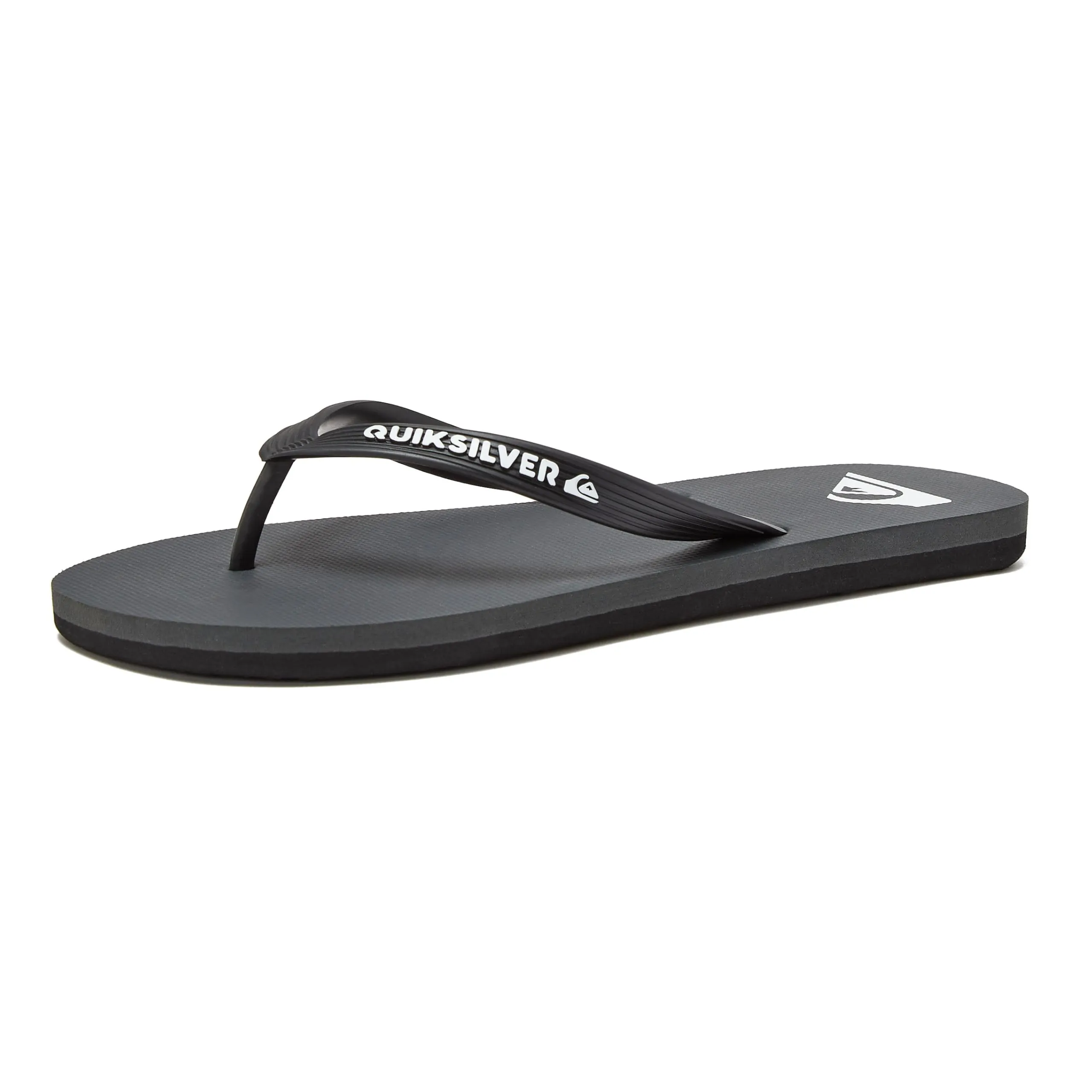 Quiksilver Men's Molokai 3 Point Flip Flop Sandals, Grey 1, Size 7 - immagine 1