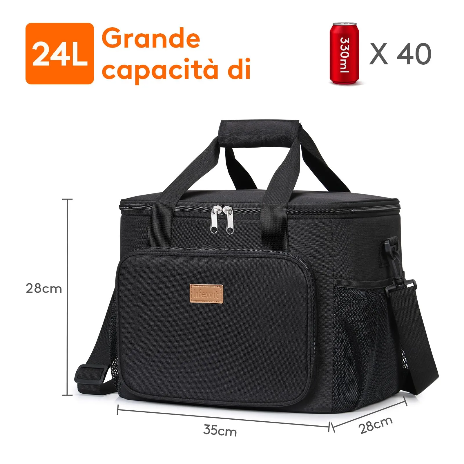 Lifewit Borsa Termica Porta Pranzo 24L - immagine 3
