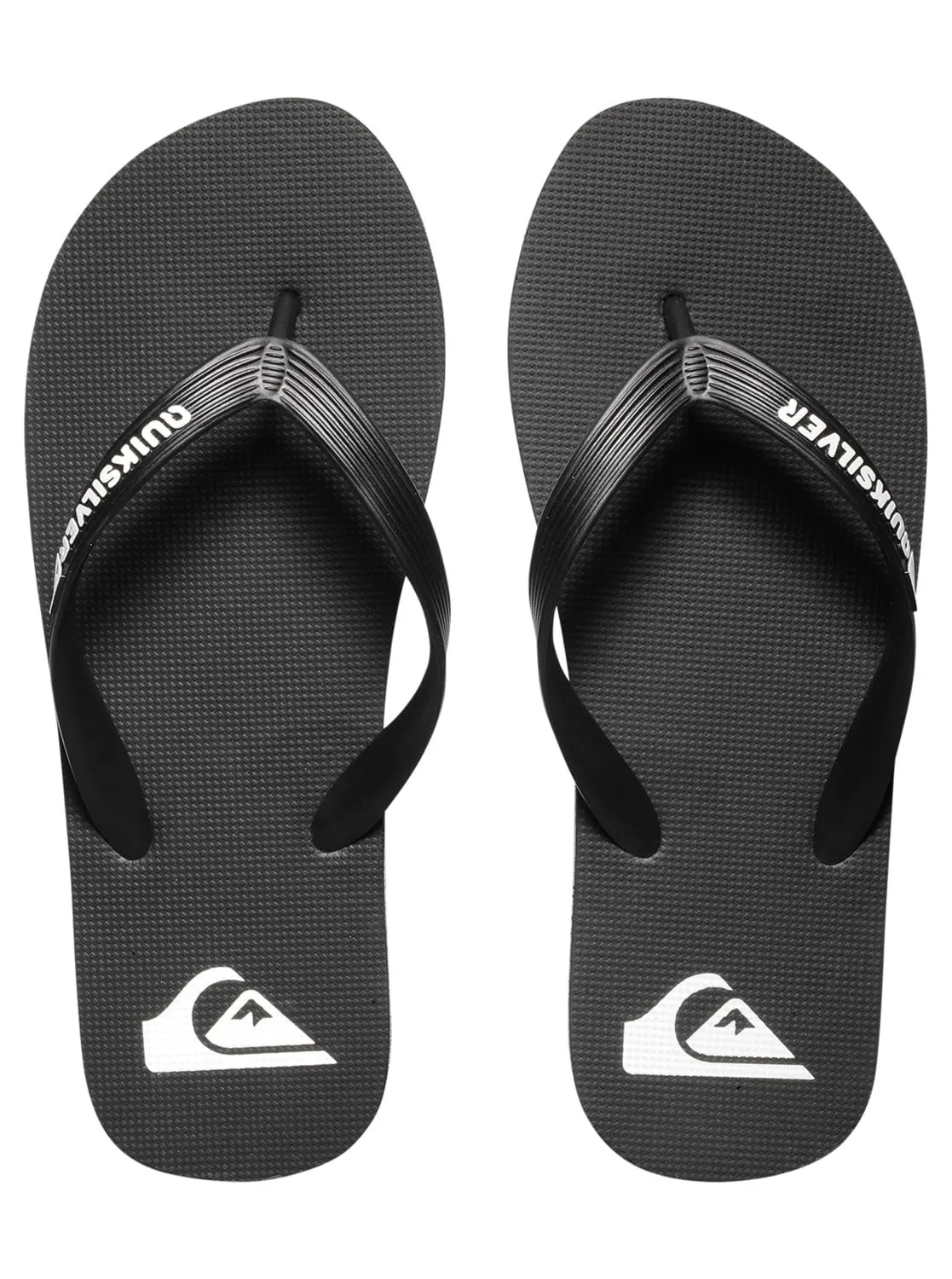 Quiksilver Molokai Men's Sandals, Black Black White Xkkw, 47 EU - immagine 3