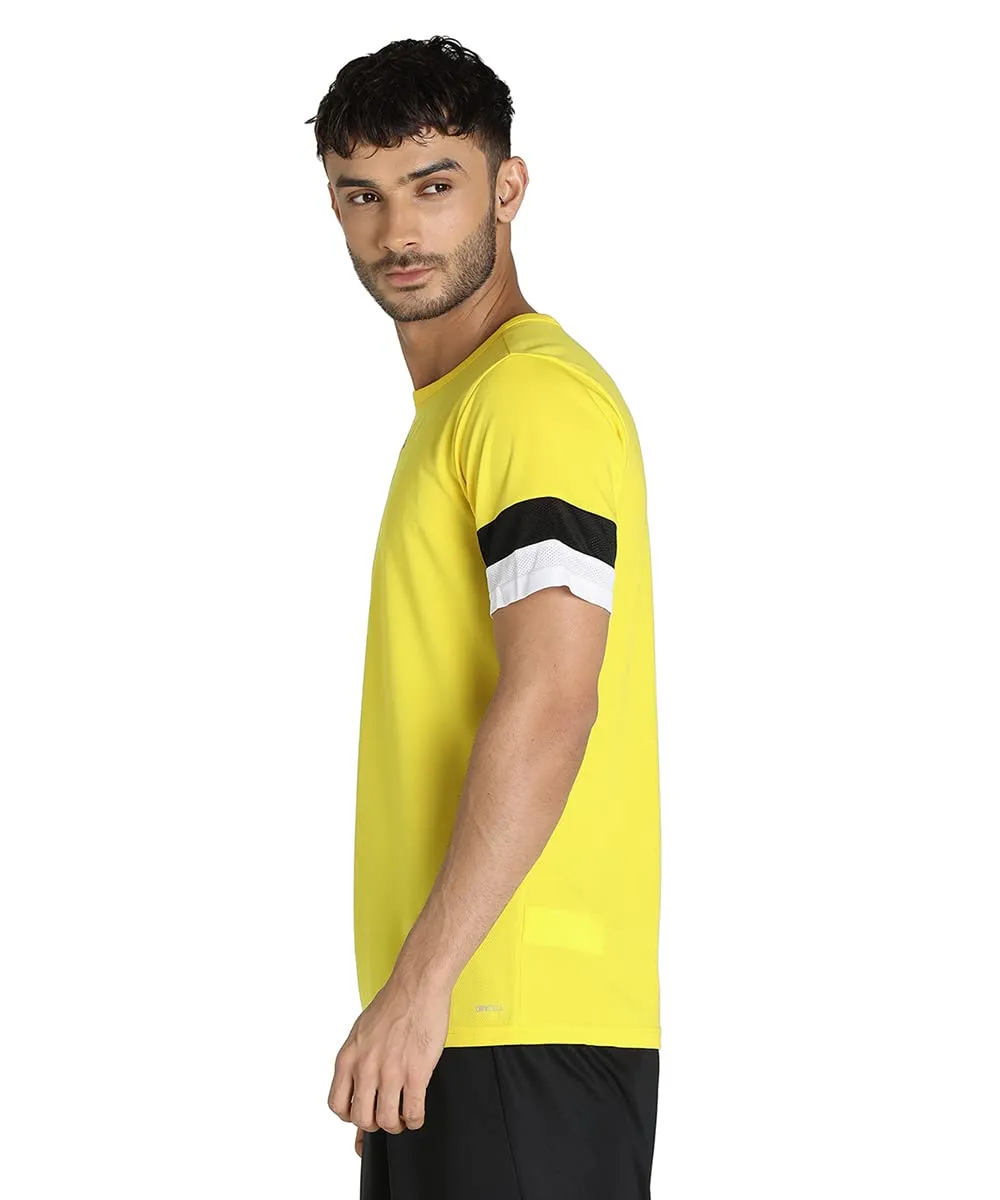 Puma Men's T-Shirt, Cyber Yellow Puma Black White, 3XL - immagine 3