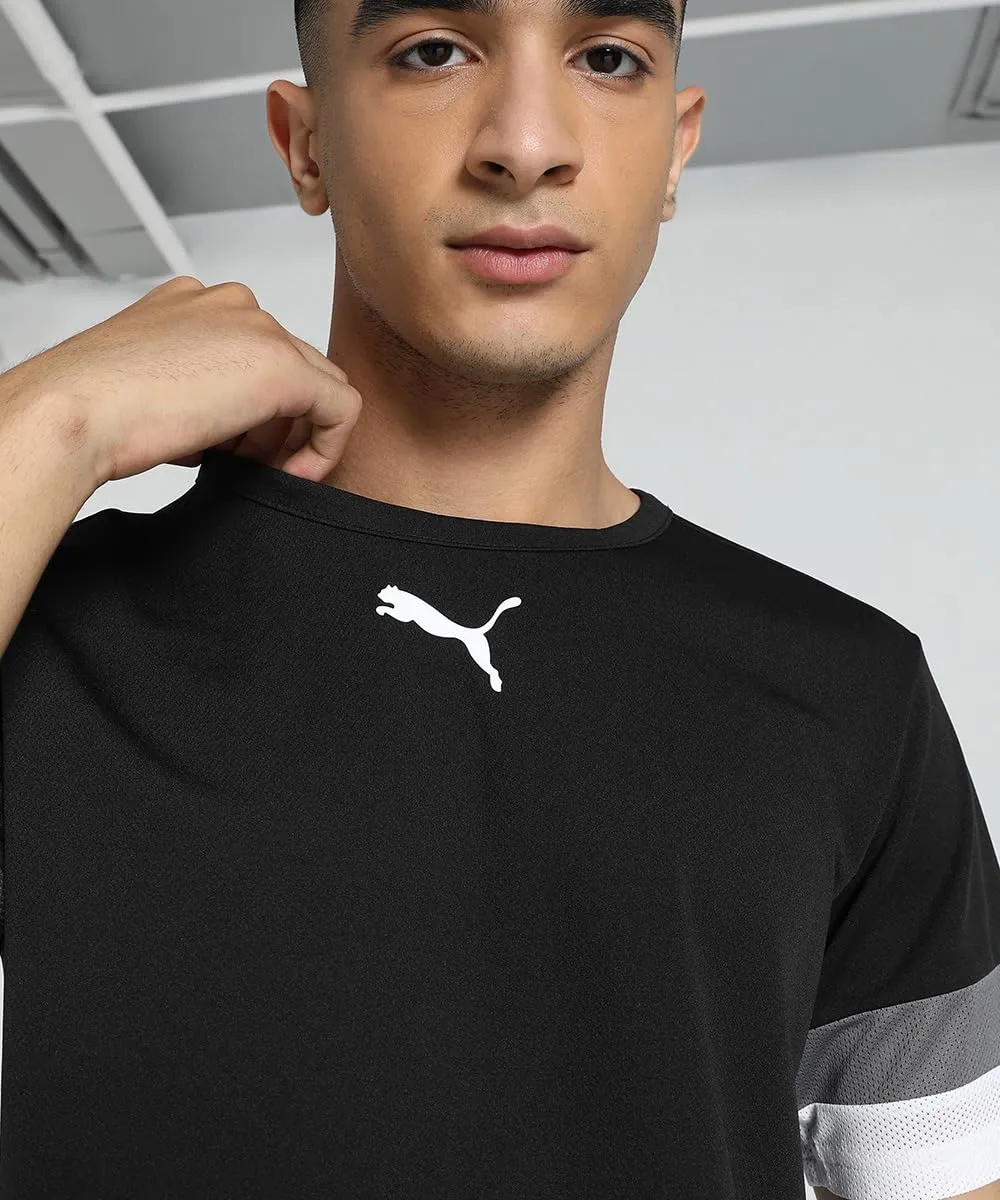 Puma Men's Regular Shirt, Polyester, Puma Black - Smoked Pearl - Puma White, L - immagine 3