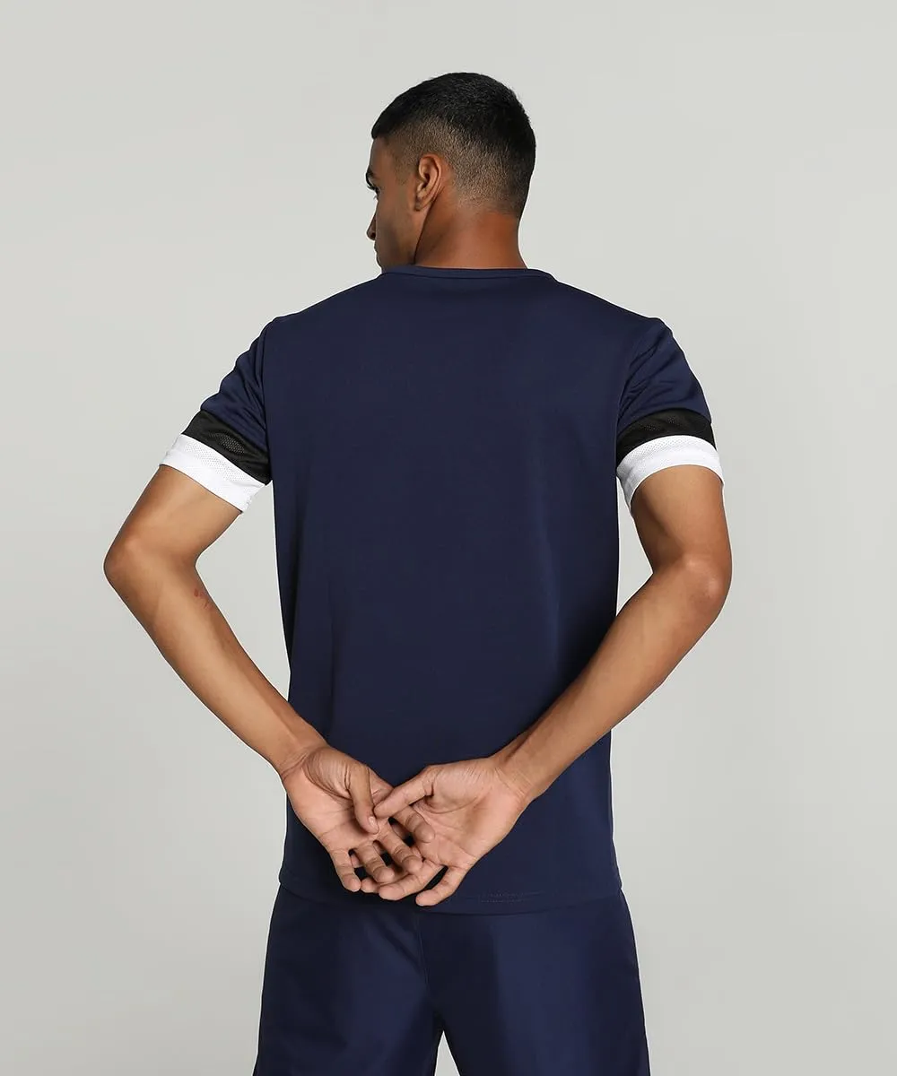 Puma Teamrise Jersey Shirt, Peacoat-Puma Black-Puma White, L - immagine 4