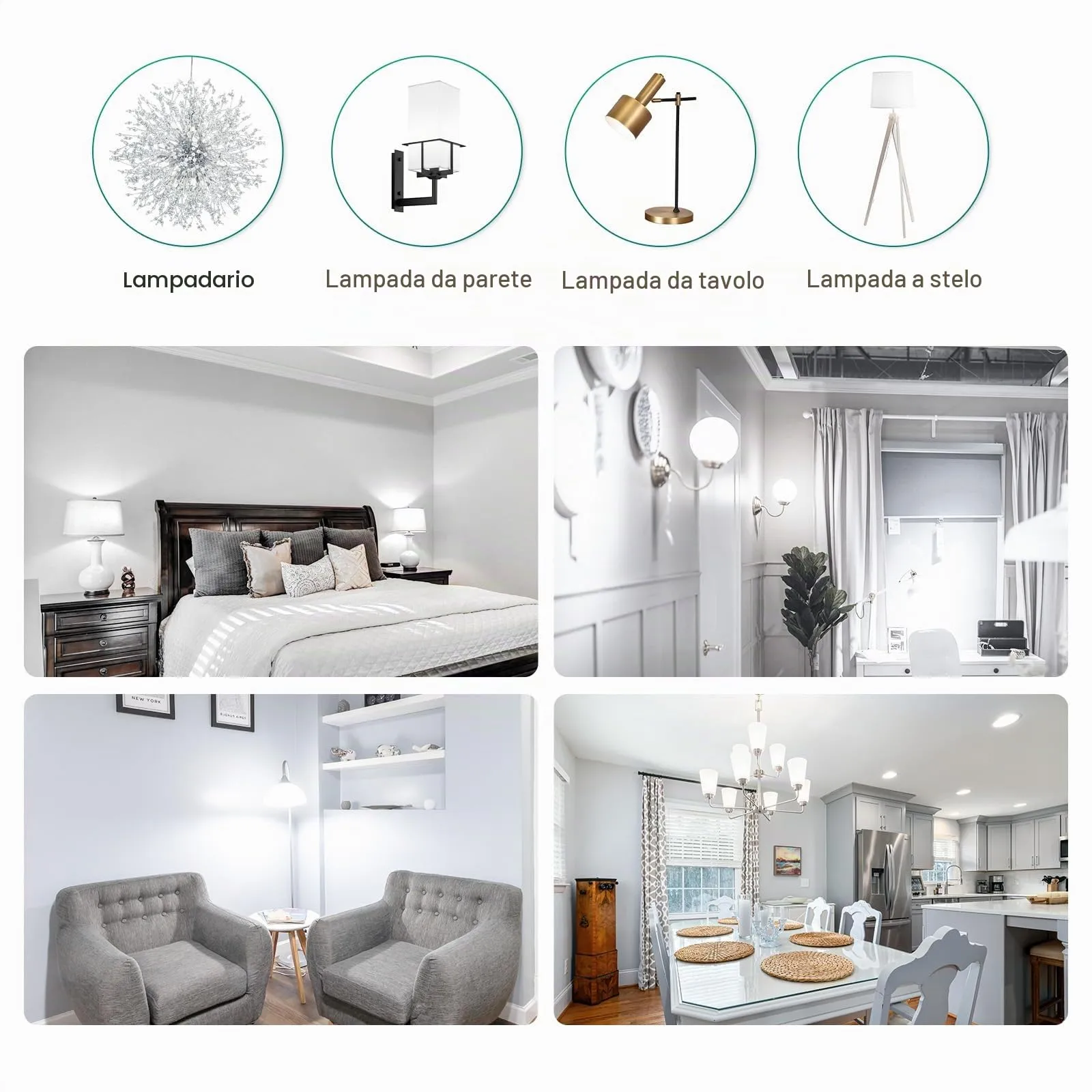 DiCUNO Lampadina LED E14 8W 6000K 1000lm, 4 Pezzi - immagine 8