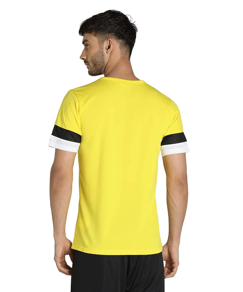 Puma Men's T-Shirt, Cyber Yellow Puma Black White, L - immagine 2