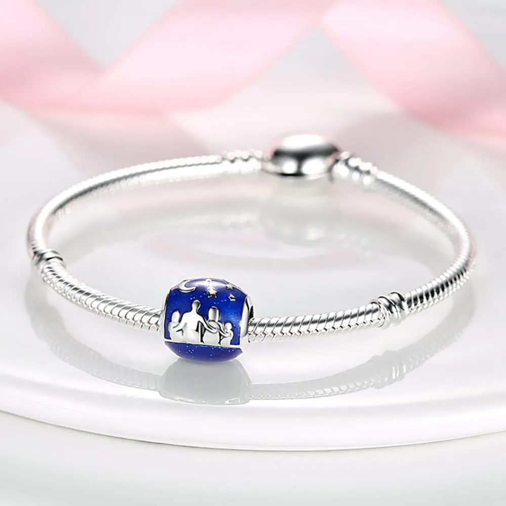 TINSLO Bead Charm Ciondolo Argento Sterling 925 con Cubic Zirconia per Braccialetti e Collane Europei - immagine 2