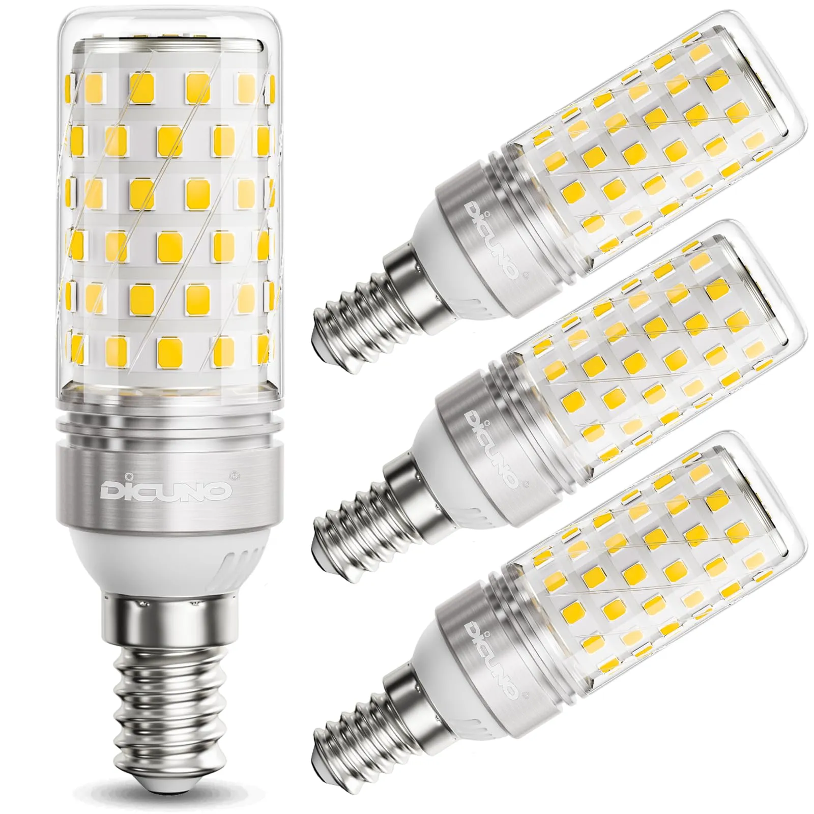 DiCUNO Lampadina LED E14 10W 4000K 1400lm, 4 Pezzi - immagine 1