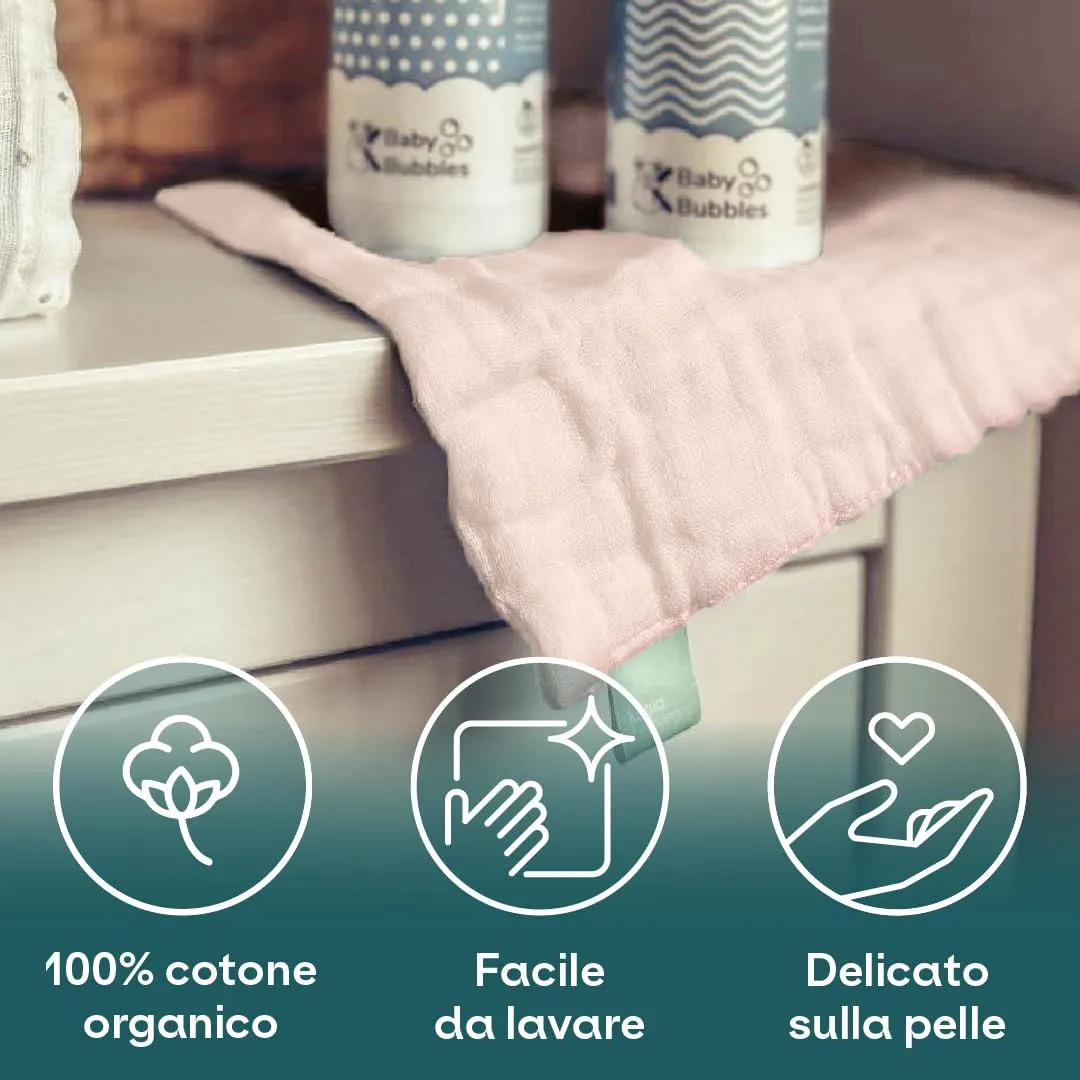 Koala Babycare Mussole Neonato 100% Cotone, 6 Pezzi 30x30cm, Viola - immagine 3