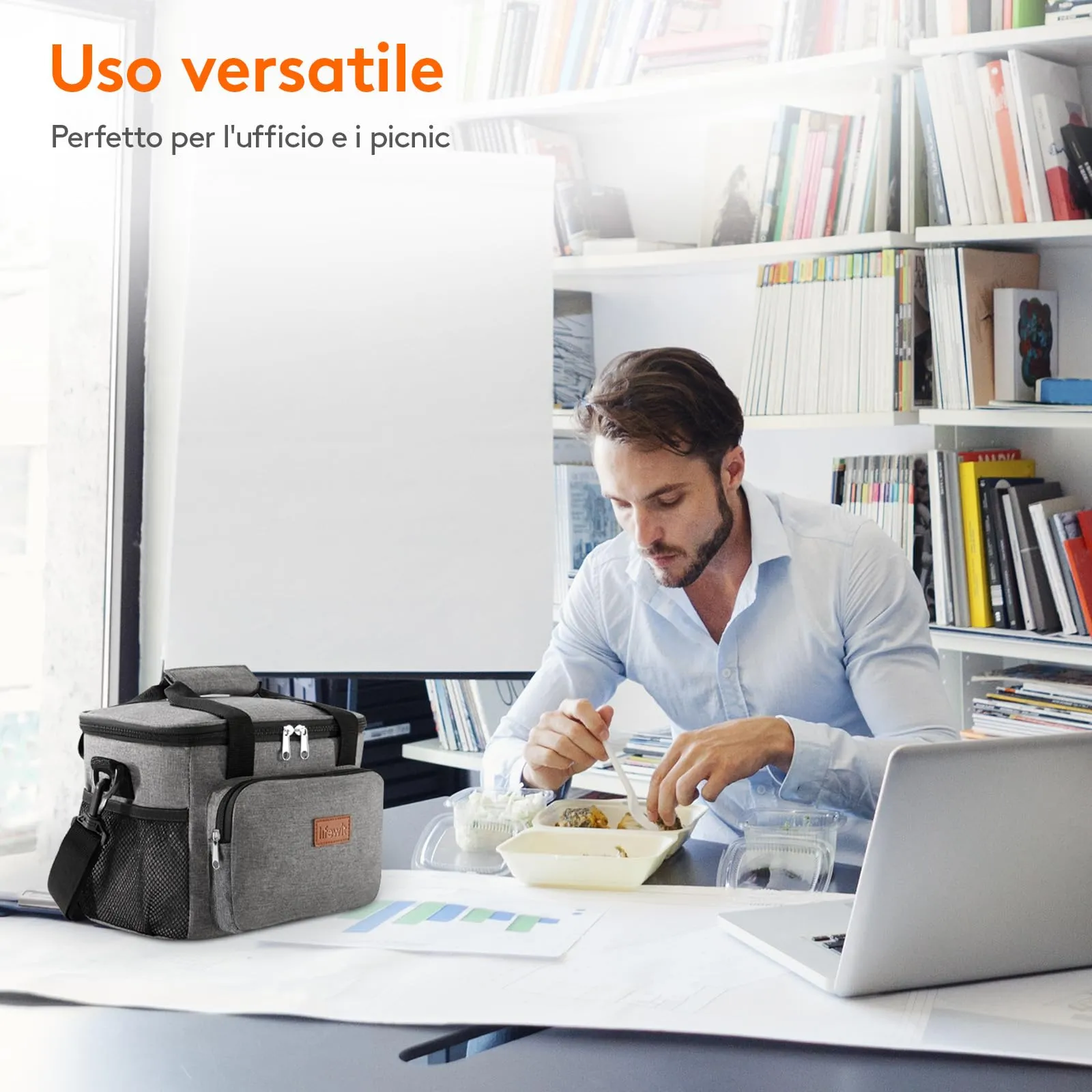 Lifewit Borsa Termica Porta Pranzo 9L - immagine 7