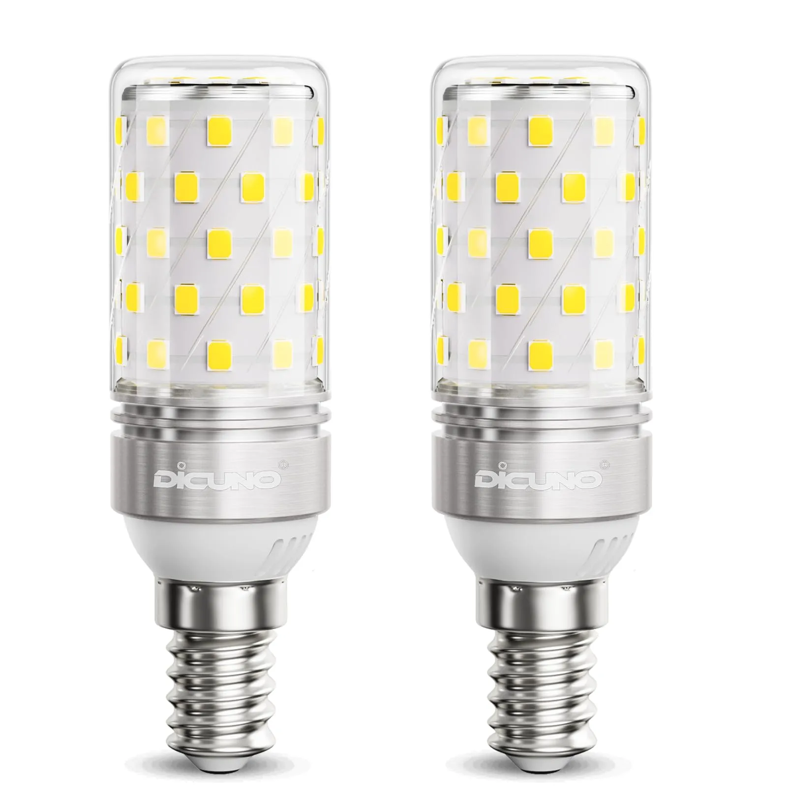 DiCUNO Lampadina LED E14 8W 6000K 1000lm, 2 Pezzi - immagine 1