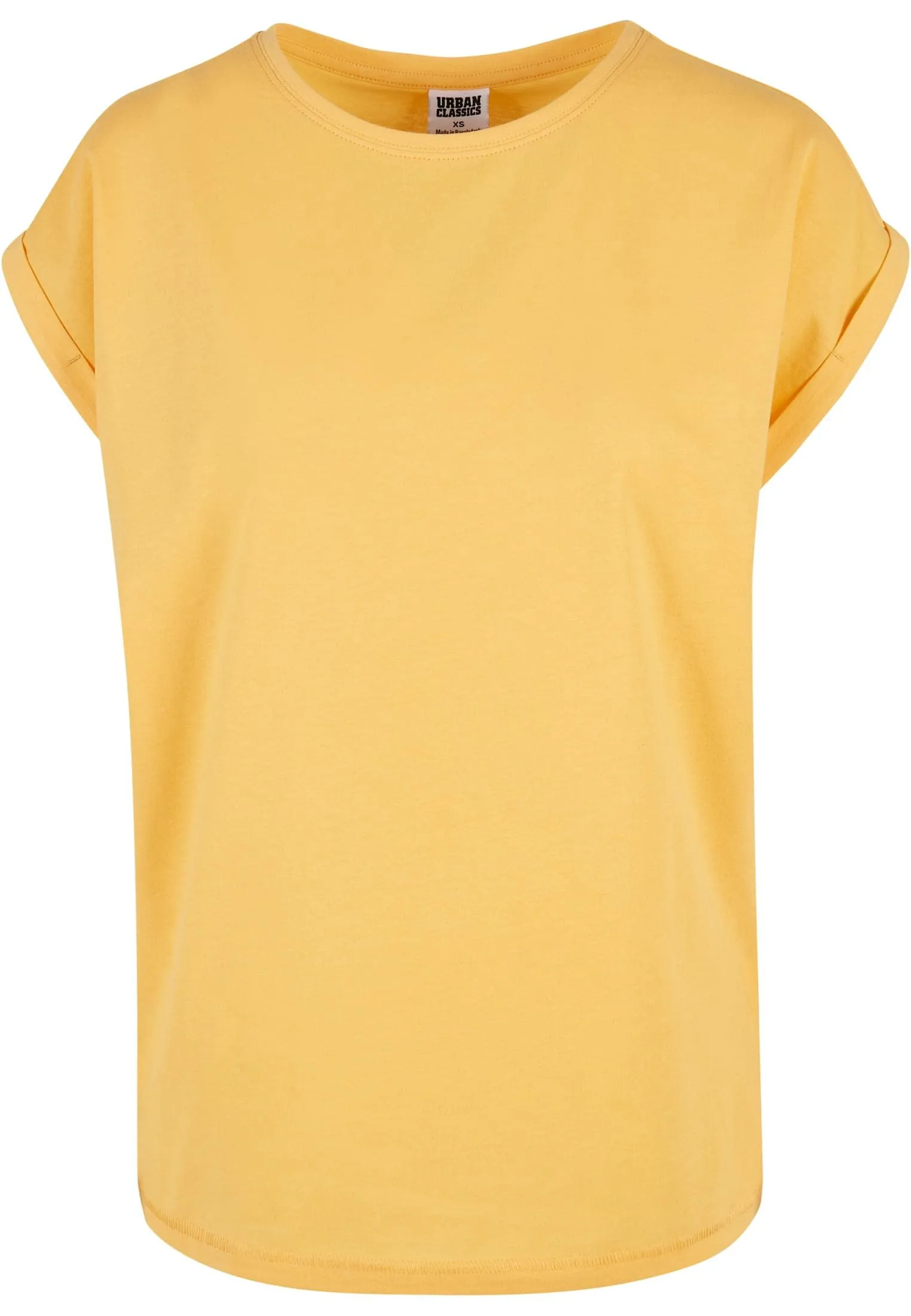 Urban Classics T-shirt da Donna con Manica Arrotolata in Cotone, Rosso Ciliegia, XXL - immagine 4