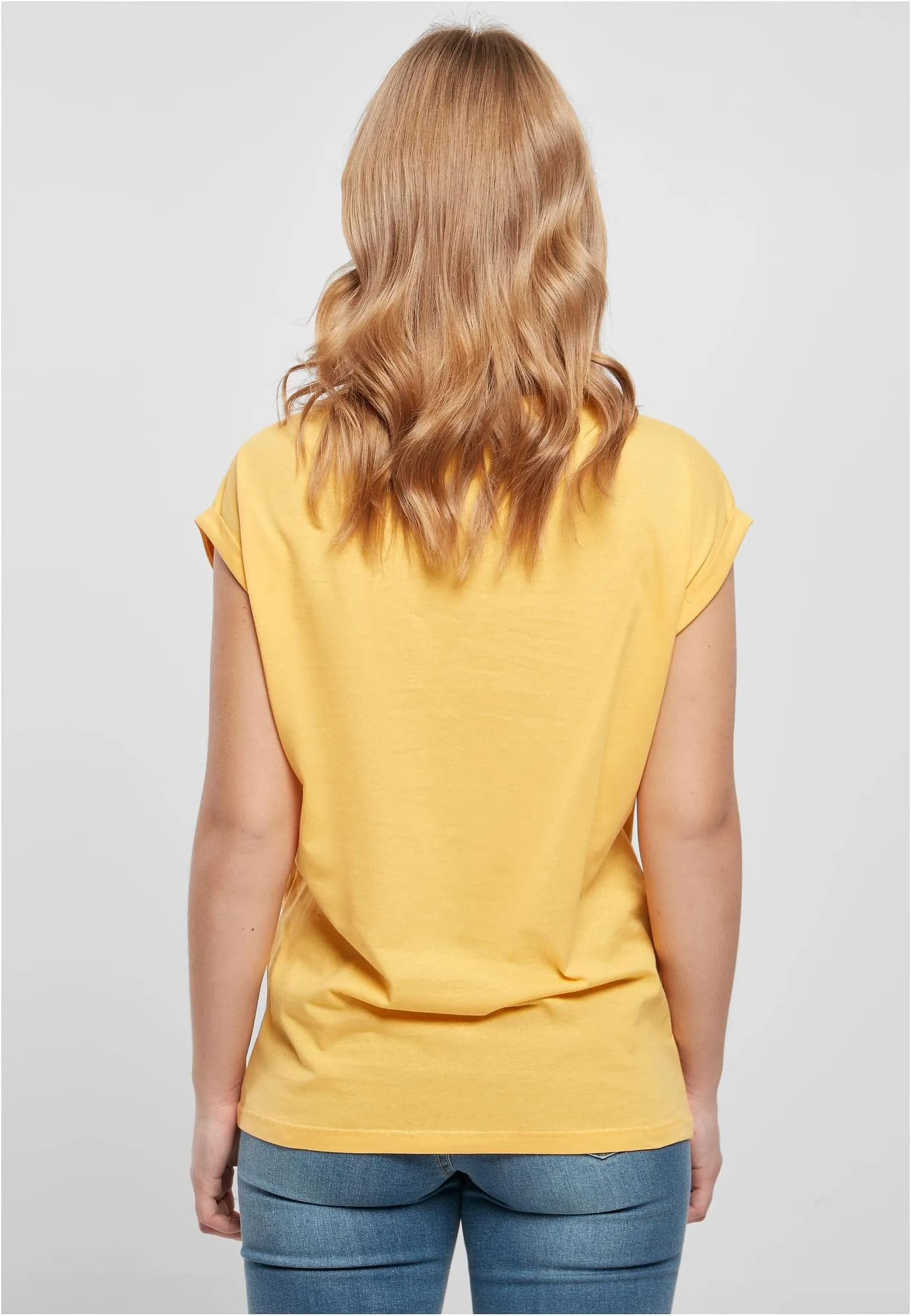 Urban Classics T-shirt da Donna con Manica Arrotolata in Cotone, Rosso Ciliegia, Taglia XXL - immagine 8