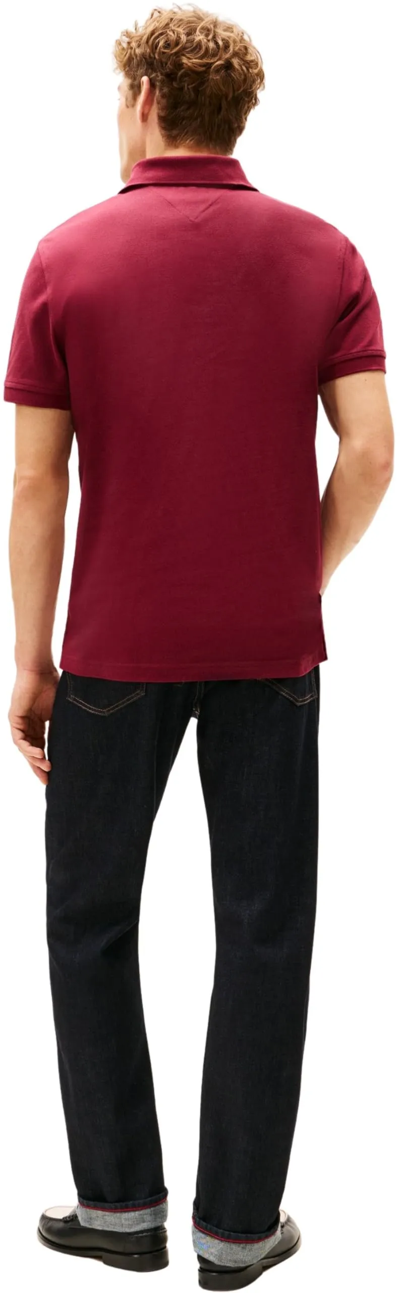Tommy Hilfiger 1985 Regular Fit Polo Shirt, Burgundy, XL - immagine 2