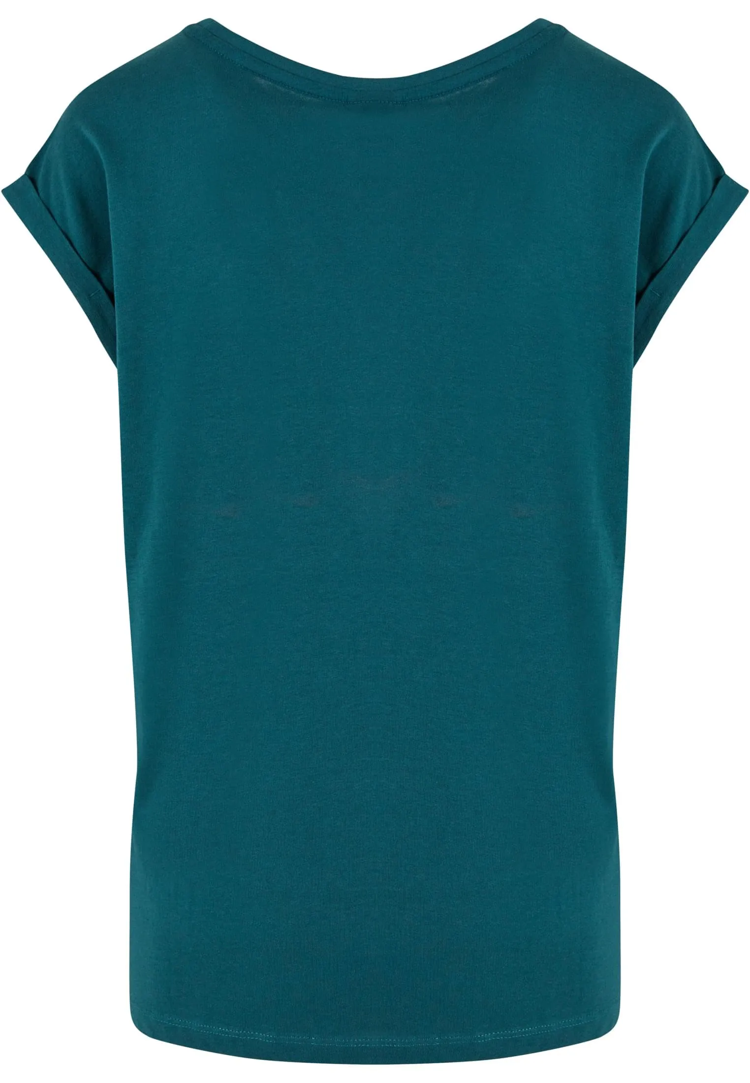 Urban Classics T-shirt da Donna con Manica Arrotolata in Cotone, Rosso Ciliegia, Taglia XXL - immagine 5