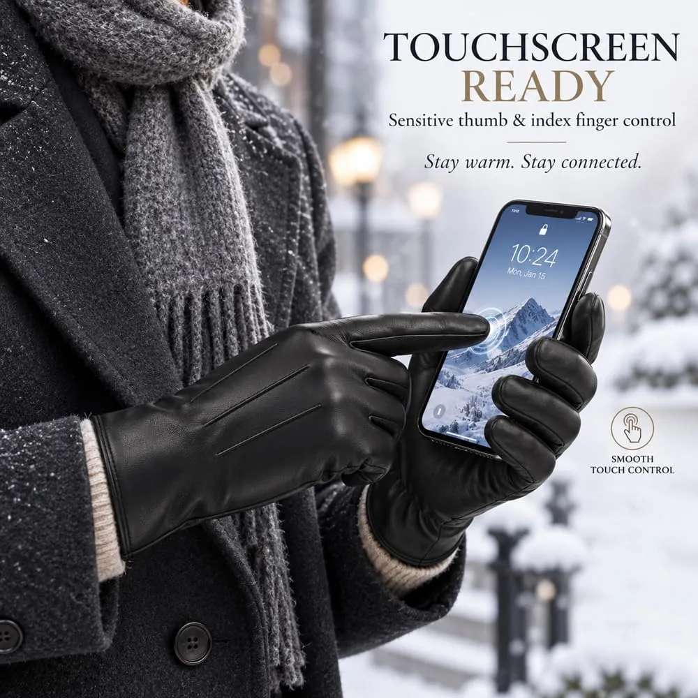 Harssidanzar Guanti Donna Invernali Touch Screen GL017EU Nero XXL - immagine 2