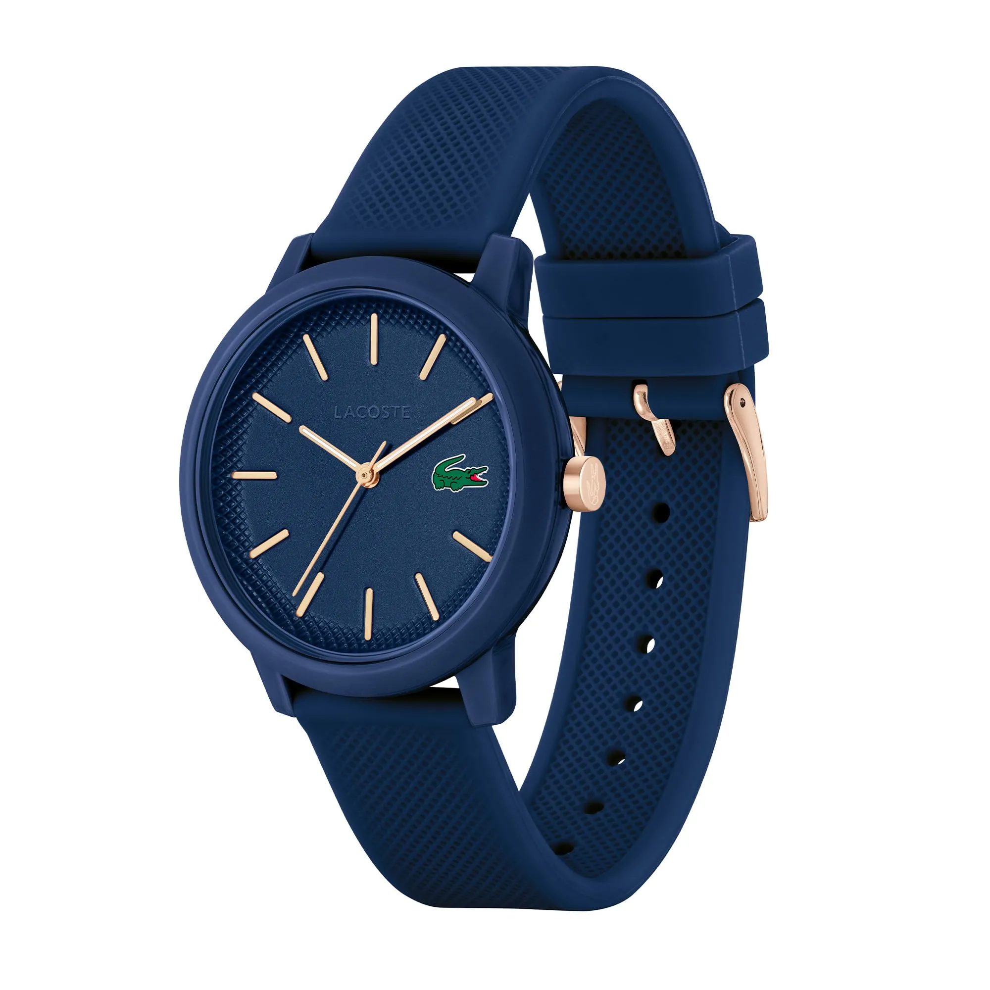 Lacoste 12.12 Orologio Analogico al Quarzo da Uomo con Cinturino in Silicone Blu Navy - 2011234 - immagine 2