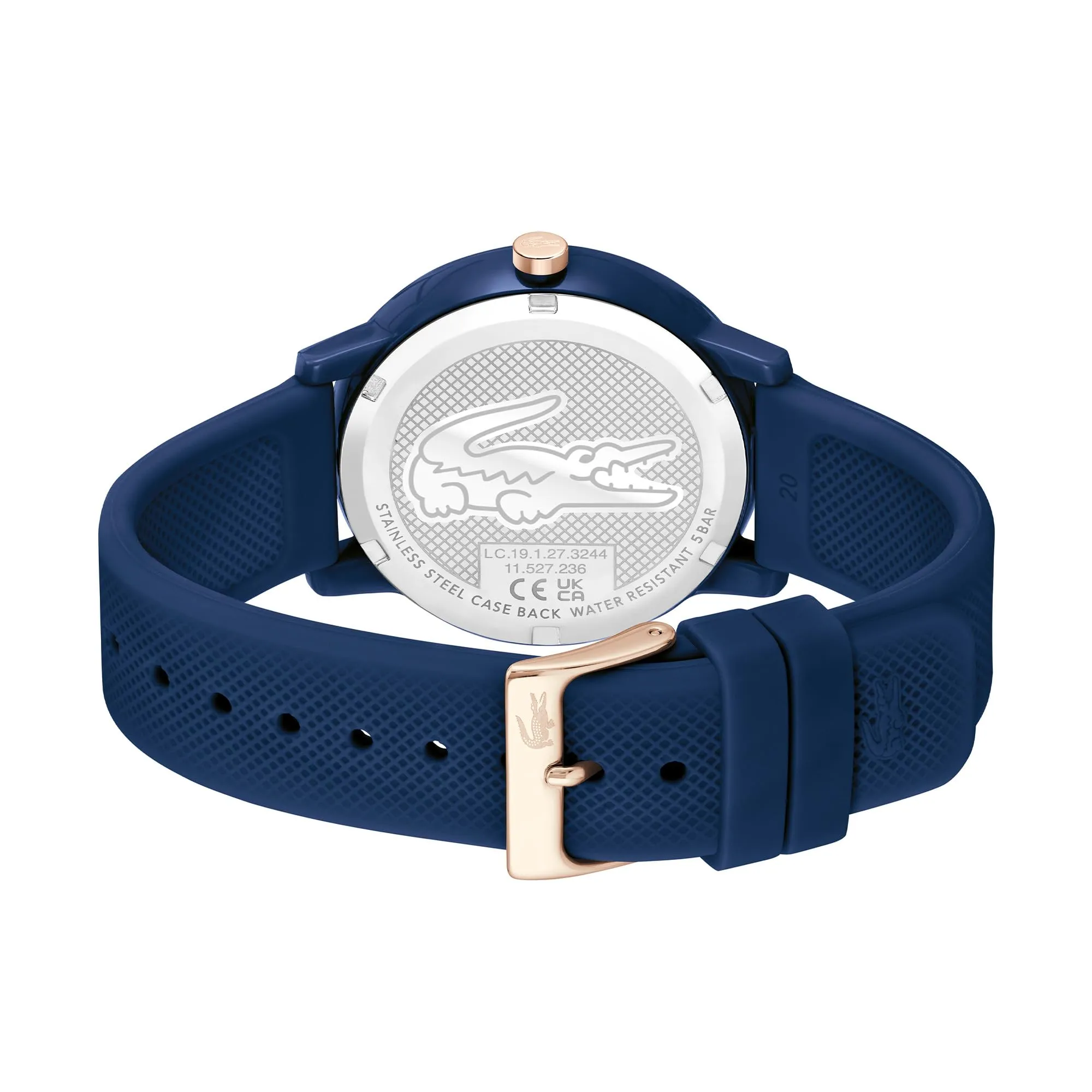 Lacoste 12.12 Orologio Analogico al Quarzo da Uomo con Cinturino in Silicone Blu Navy - 2011234 - immagine 3