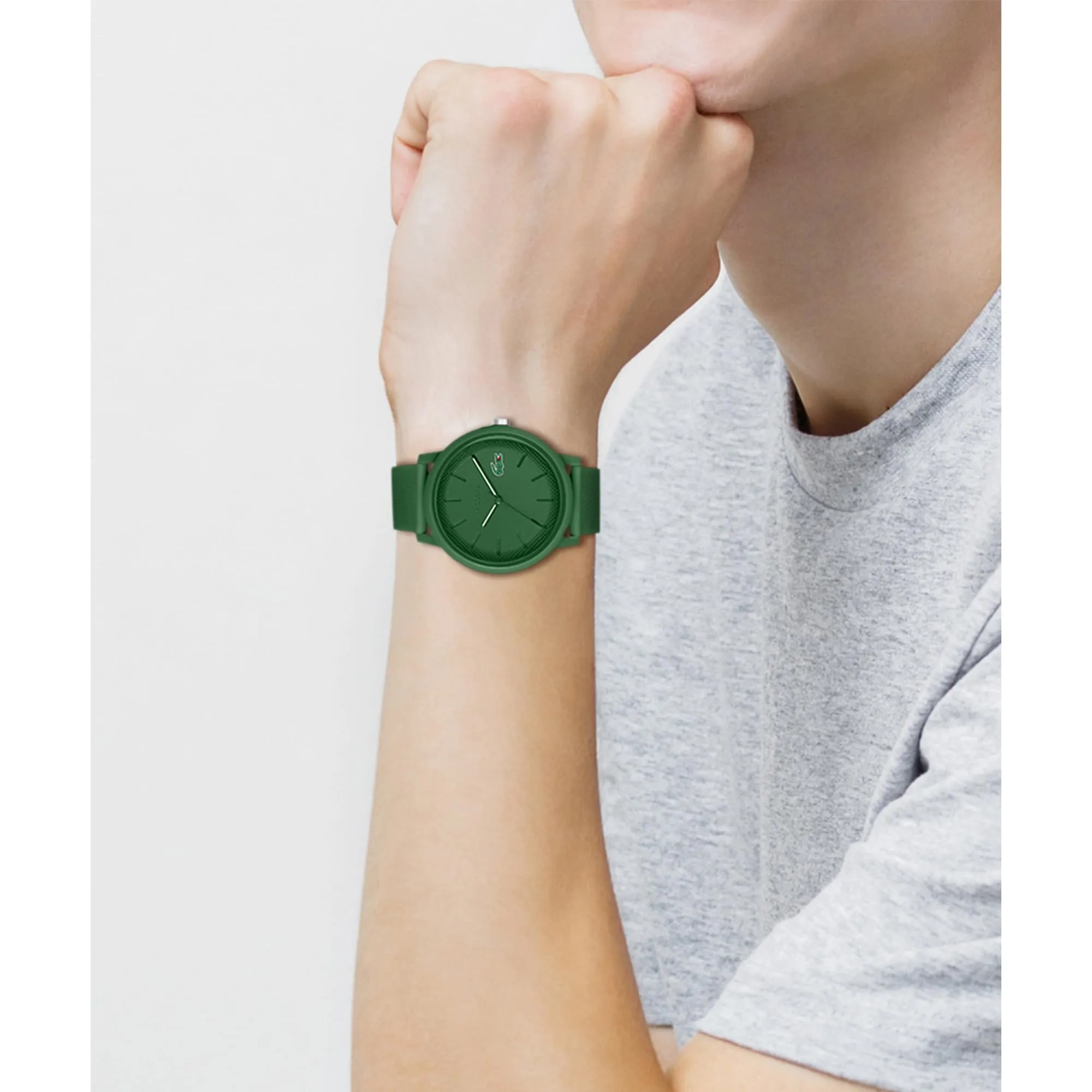 Lacoste 12.12 Analog Quartz Men's Watch - Green Silicone Strap - 2011170 - immagine 4