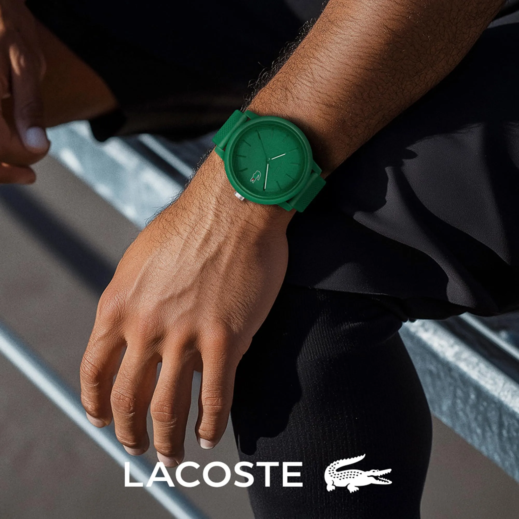 Lacoste 12.12 Analog Quartz Men's Watch - Green Silicone Strap - 2011170 - immagine 5