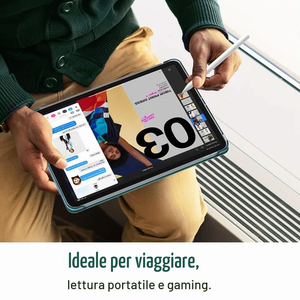 TiMOVO Cover per iPad Air 11" M4/M3/M2, Air 5a/4a Gen 10.9", Gemma Verde - immagine 5