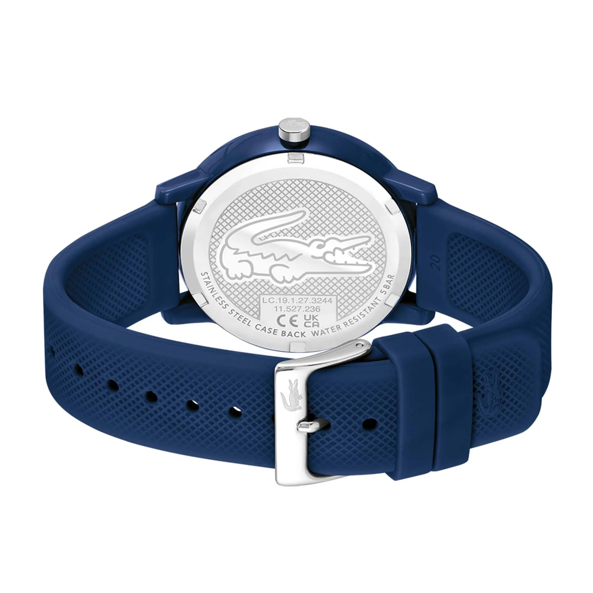 Lacoste 12.12 Orologio Analogico al Quarzo da Uomo, Cinturino in Silicone Blu Navy - 2011172 - immagine 3
