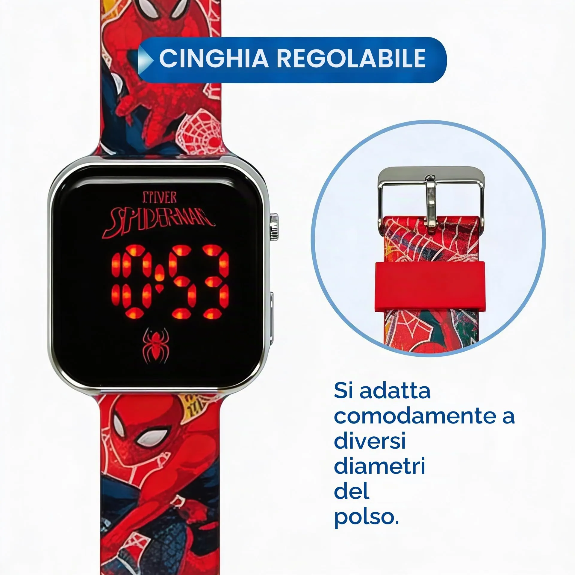 Marvel Kids Euroswan Spiderman LED Watch SPD4800 - immagine 3