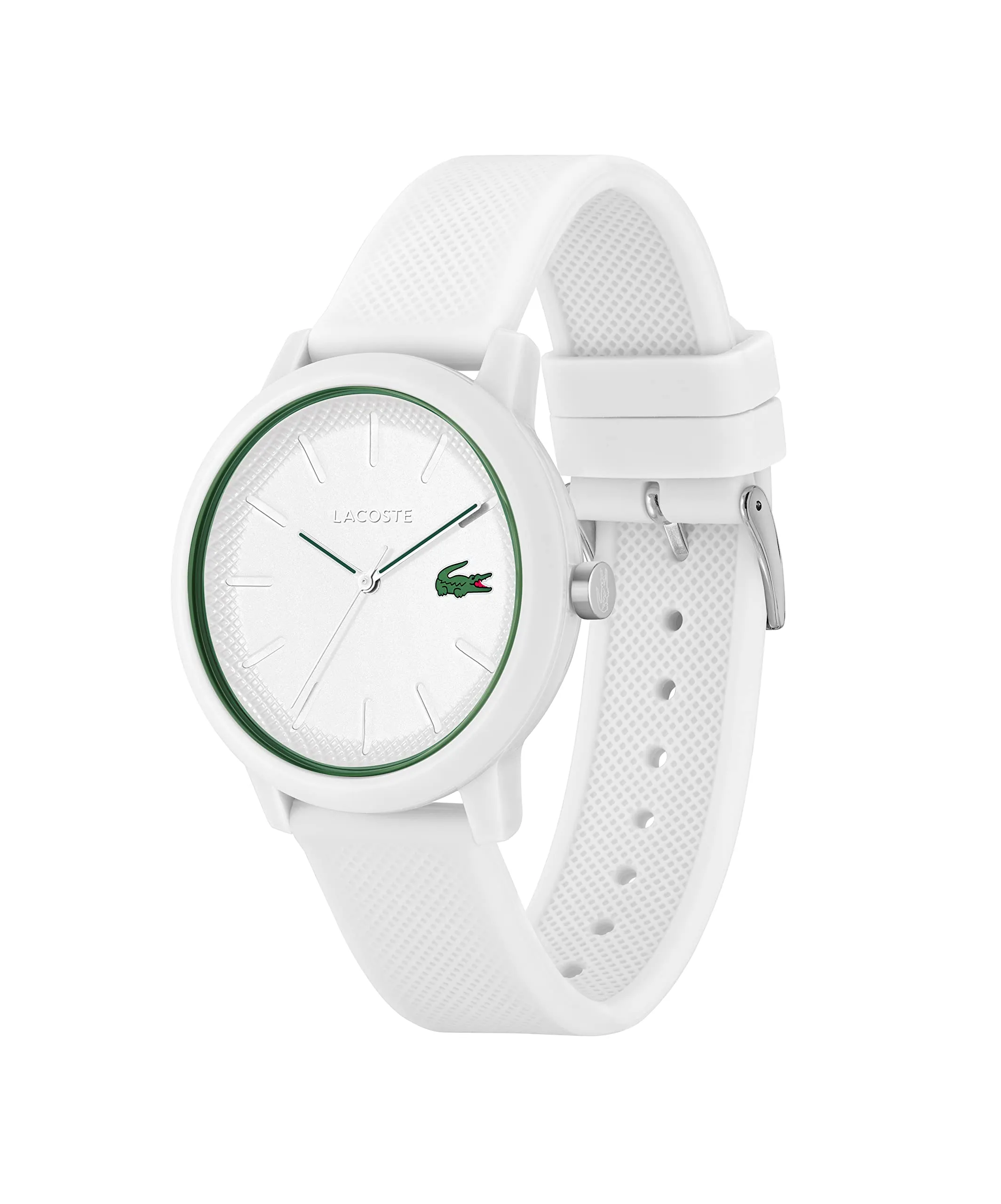 Lacoste 12.12 Orologio Analogico da Uomo con Cinturino in Silicone Bianco - 2011169 - immagine 2