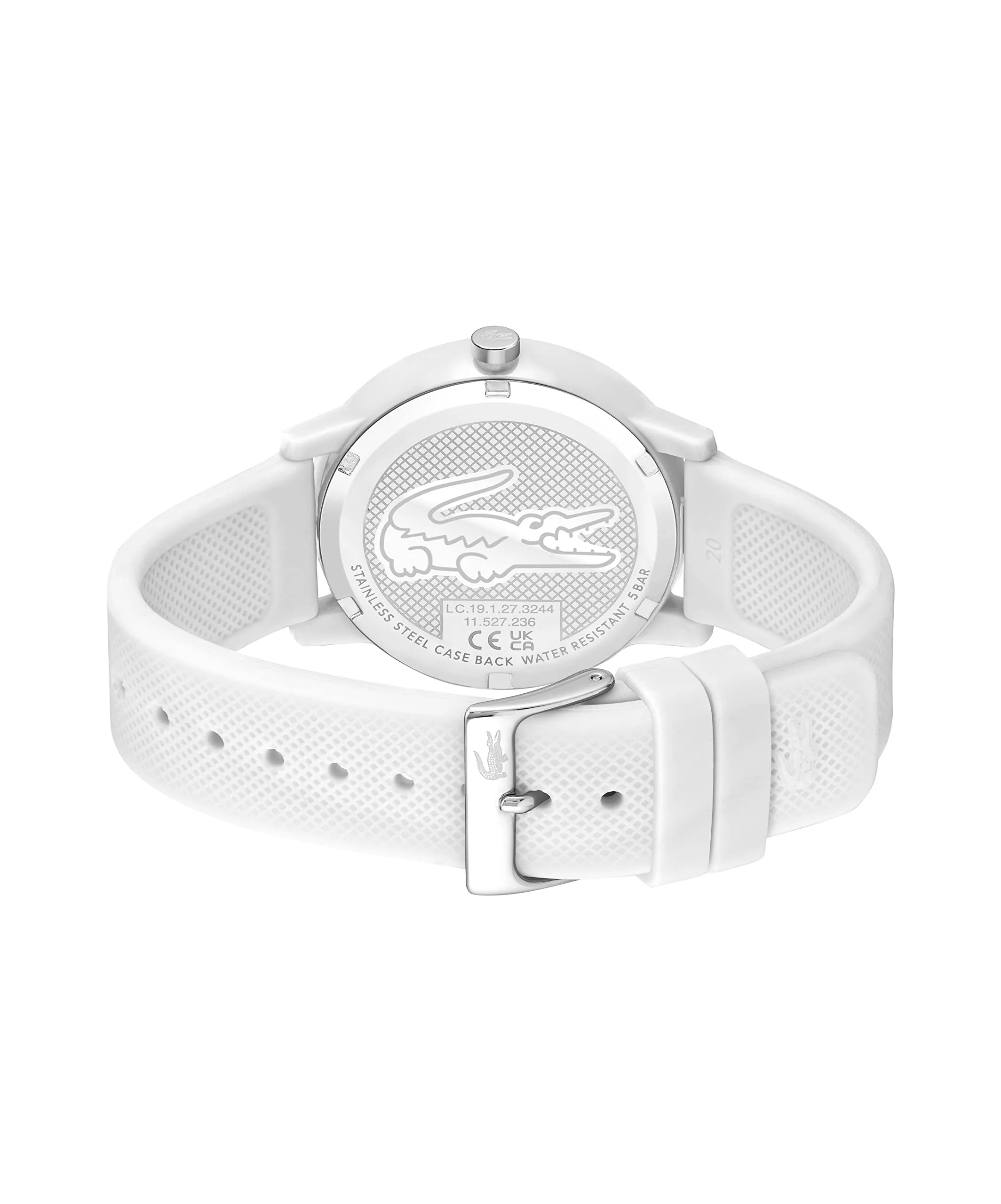 Lacoste 12.12 Orologio Analogico da Uomo con Cinturino in Silicone Bianco - 2011169 - immagine 3