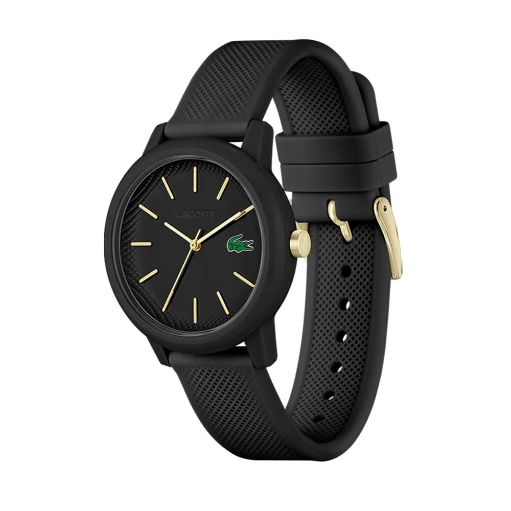 Lacoste 12.12 Orologio Analogico al Quarzo da Donna con Cinturino in Silicone Nero - 2001212 - immagine 2