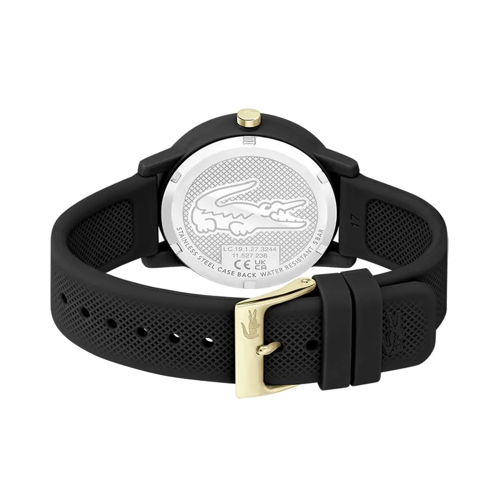 Lacoste 12.12 Orologio Analogico al Quarzo da Donna con Cinturino in Silicone Nero - 2001212 - immagine 3