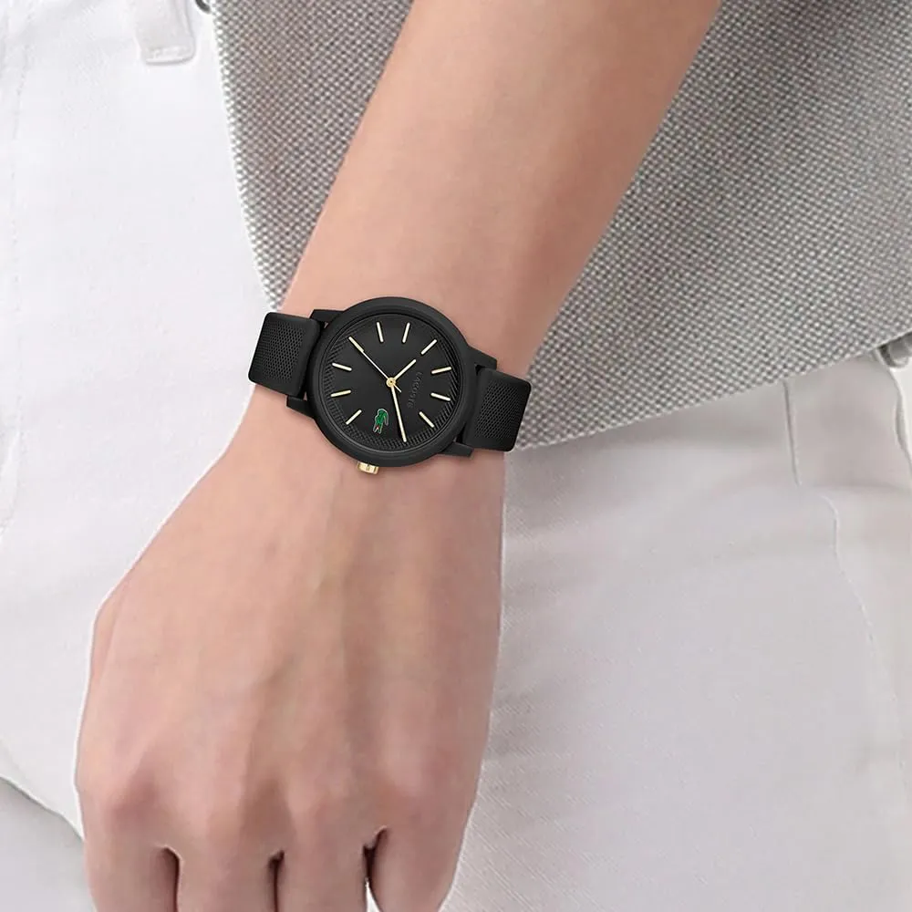 Lacoste 12.12 Orologio Analogico al Quarzo da Donna con Cinturino in Silicone Nero - 2001212 - immagine 4