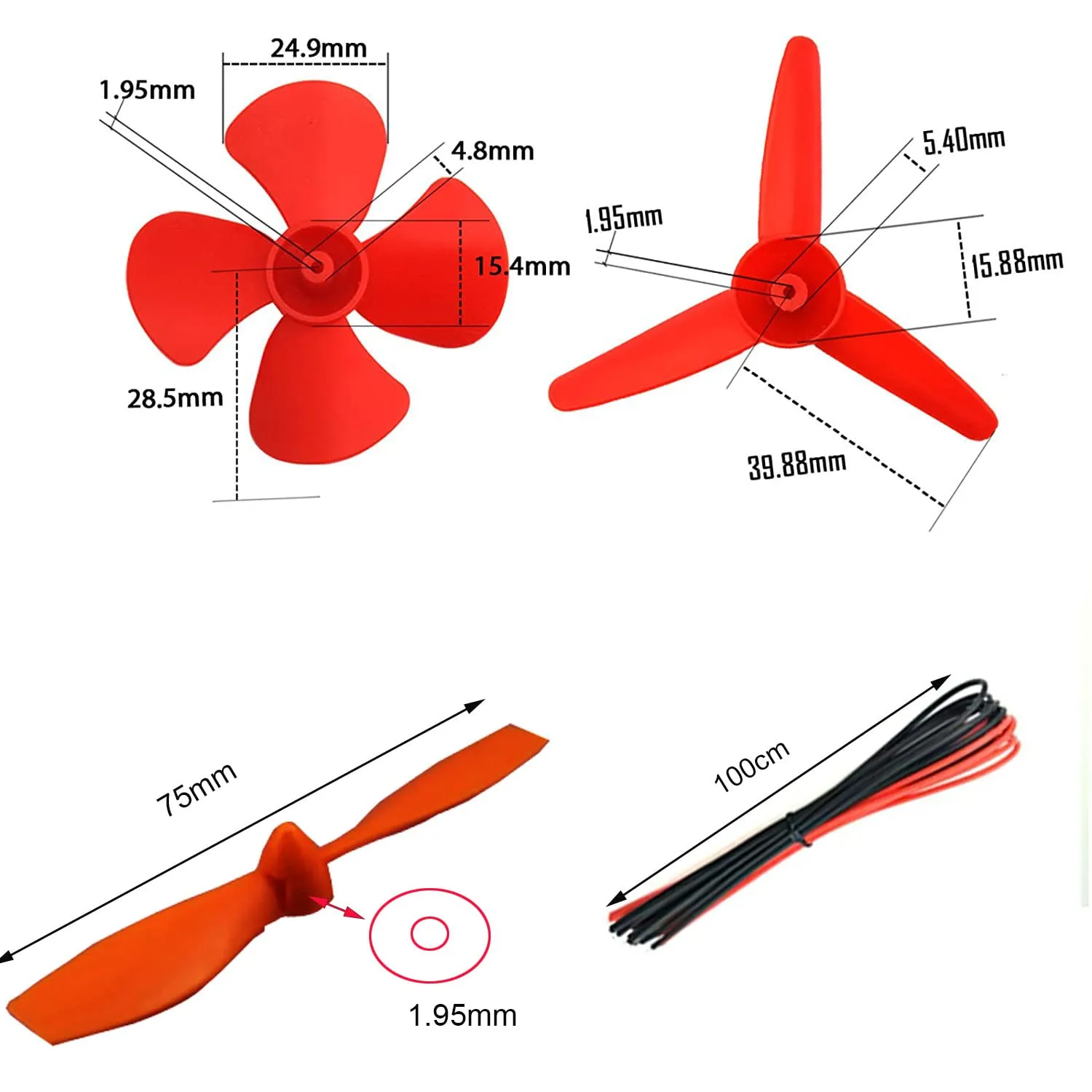 RUNCCI-YUN 8 Set DC Motori Modello 130 Mini Motori 1.5V-3V 15000-16500RPM con Interruttori a Bilanciere, Eliche e Custodia Batteria AA per DIY Modelli Auto e Barche - immagine 2