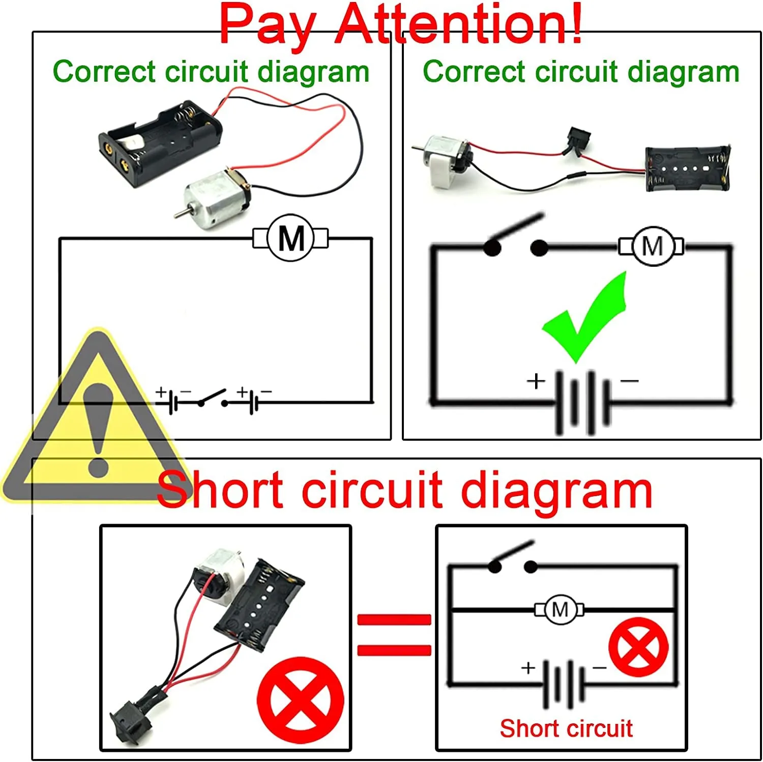 RUNCCI-YUN 8 Set DC Motori Modello 130 Mini Motori 1.5V-3V 15000-16500RPM con Interruttori a Bilanciere, Eliche e Custodia Batteria AA per DIY Modelli Auto e Barche - immagine 5