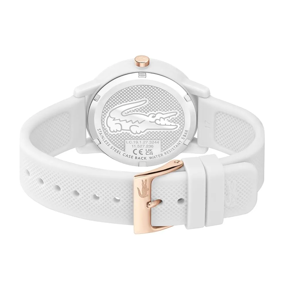 Lacoste 12.12 Orologio Analogico al Quarzo da Donna - Cinturino in Silicone Bianco - 2001211 - immagine 3