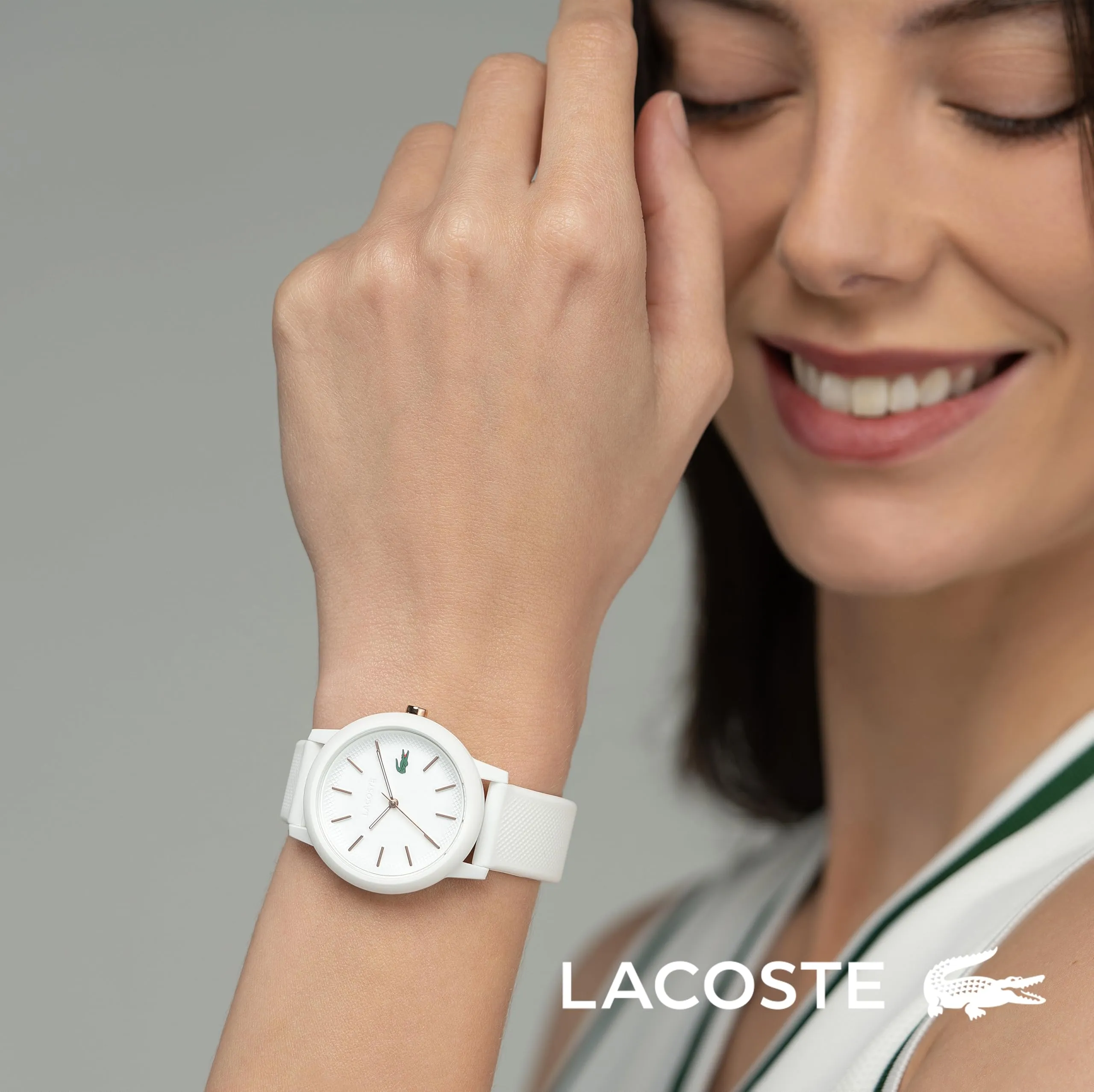 Lacoste 12.12 Orologio Analogico al Quarzo da Donna - Cinturino in Silicone Bianco - 2001211 - immagine 4