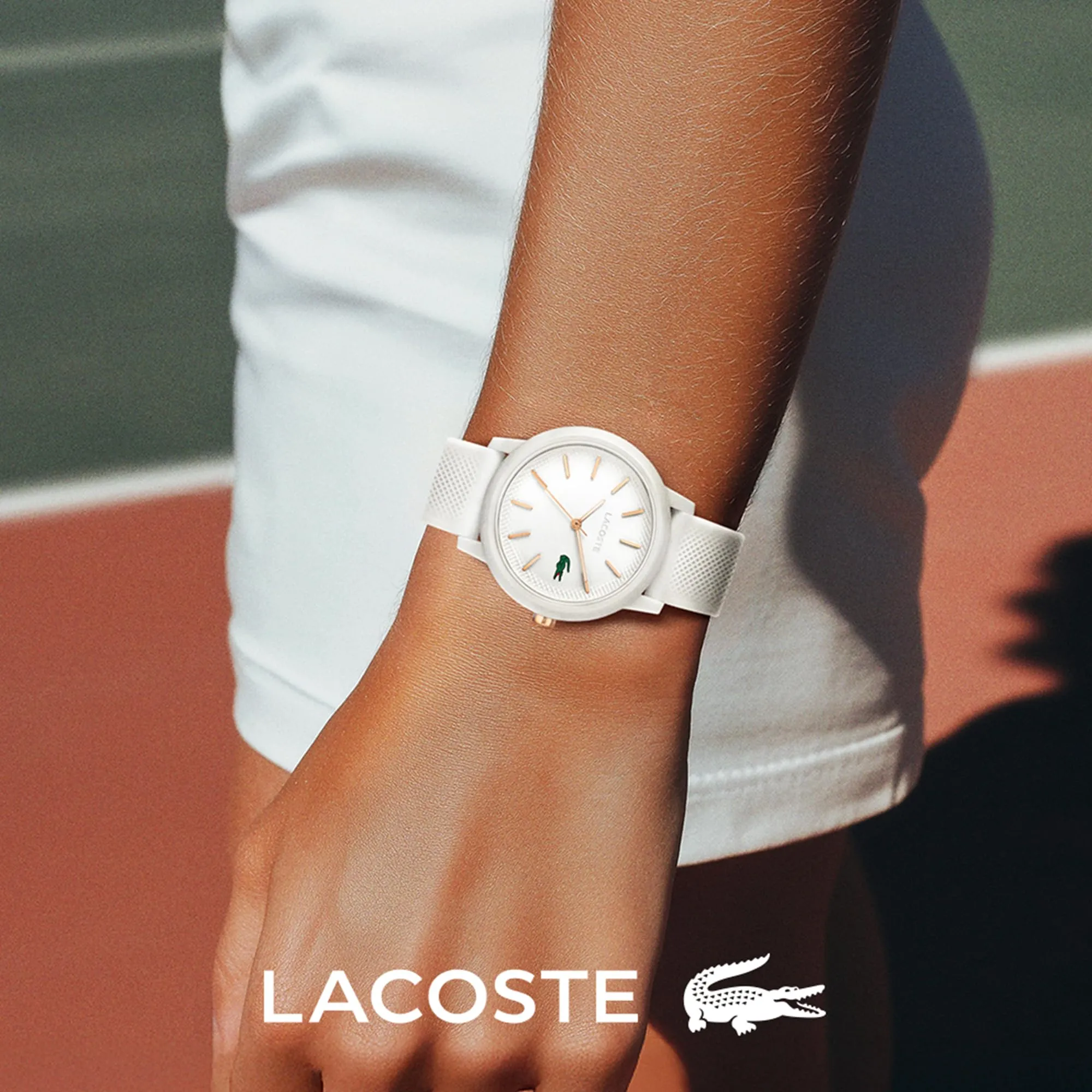 Lacoste 12.12 Orologio Analogico al Quarzo da Donna - Cinturino in Silicone Bianco - 2001211 - immagine 5
