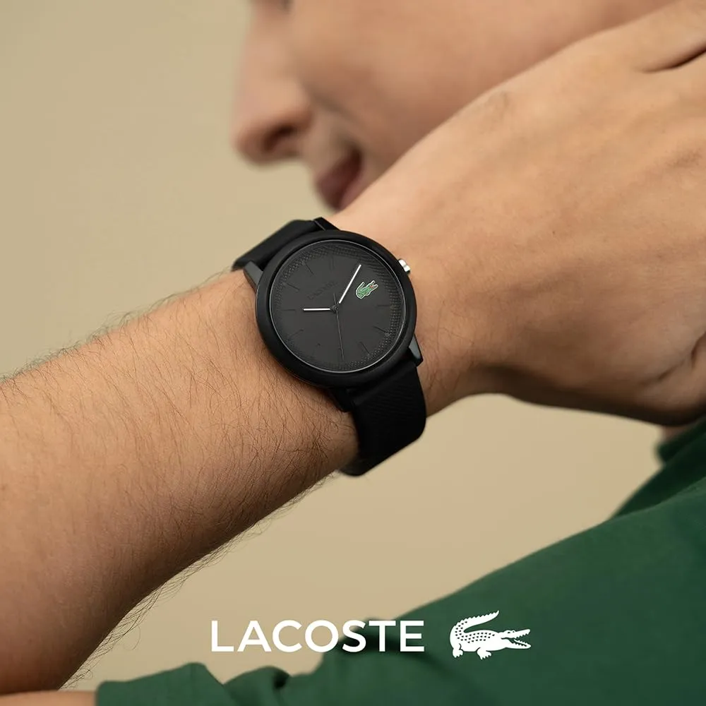 Lacoste 12.12 Orologio Analogico al Quarzo da Uomo con Cinturino in Silicone Nero - 2011171 - immagine 4