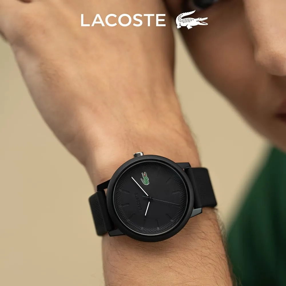 Lacoste 12.12 Orologio Analogico al Quarzo da Uomo con Cinturino in Silicone Nero - 2011171 - immagine 5
