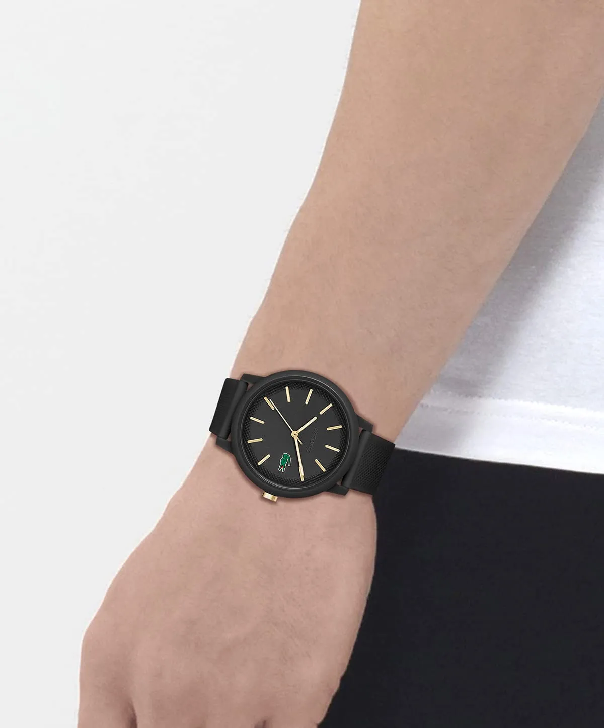 Lacoste 12.12 Analog Quartz Men's Watch - Black Silicone Strap - 2011233 - immagine 4