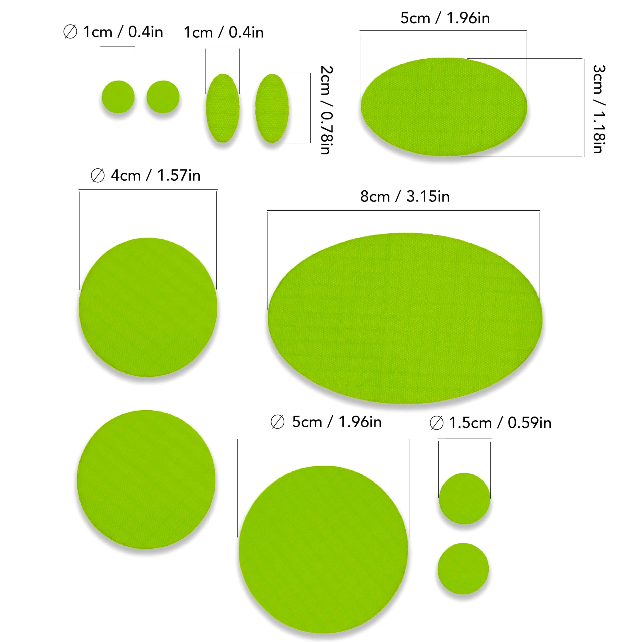 aZengear Toppe di Riparazione Autoadesive in Nylon Impermeabili per Piumini e Sacchi a pelo, 11 Pezzi, Verde - immagine 3