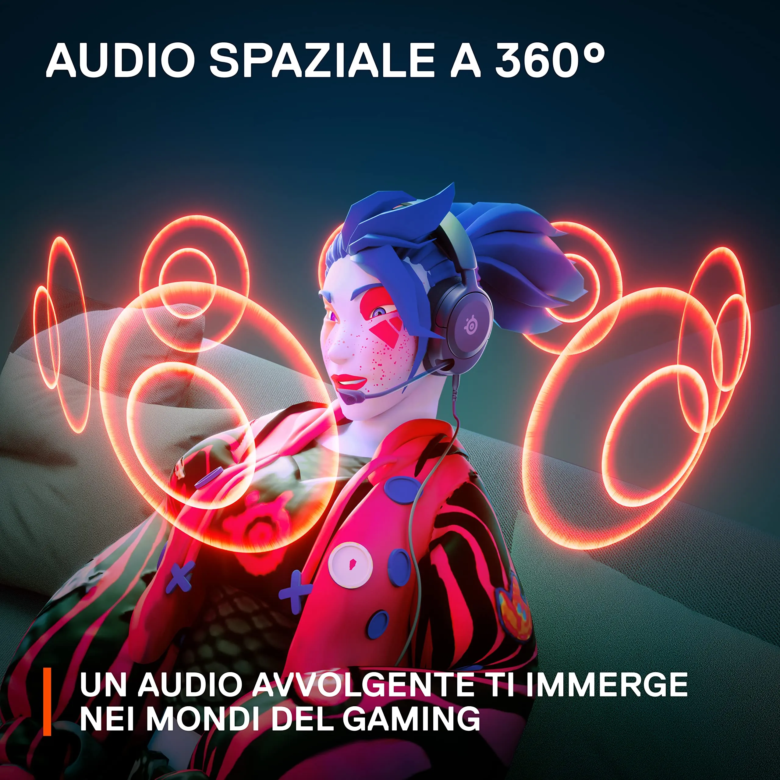 SteelSeries Arctis Nova 1 Cuffie da gaming PC, PS5, PS4, Switch, Xbox - Nero - immagine 7