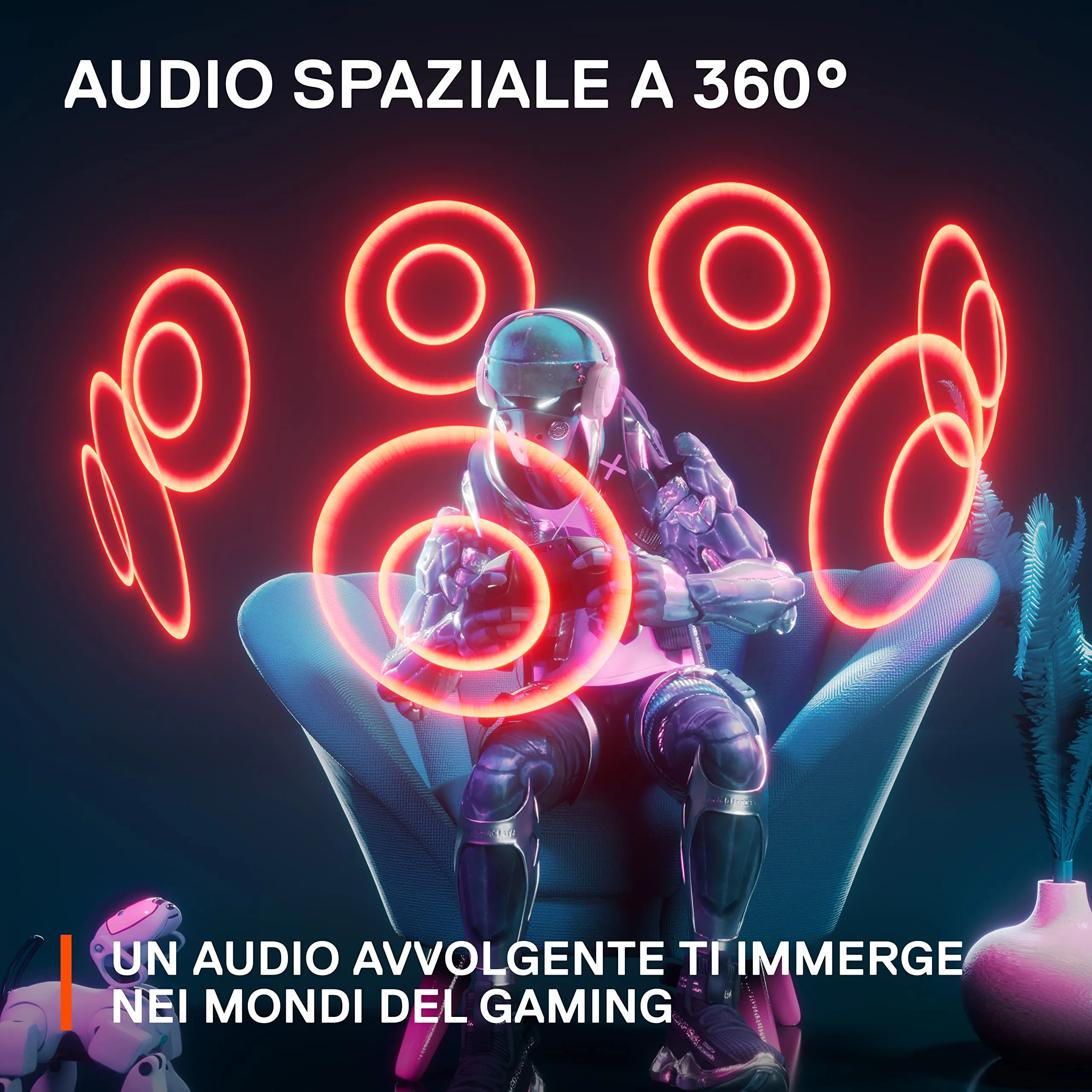 SteelSeries Arctis Nova 1 Cuffie da Gaming Multisistema - Bianco - immagine 6